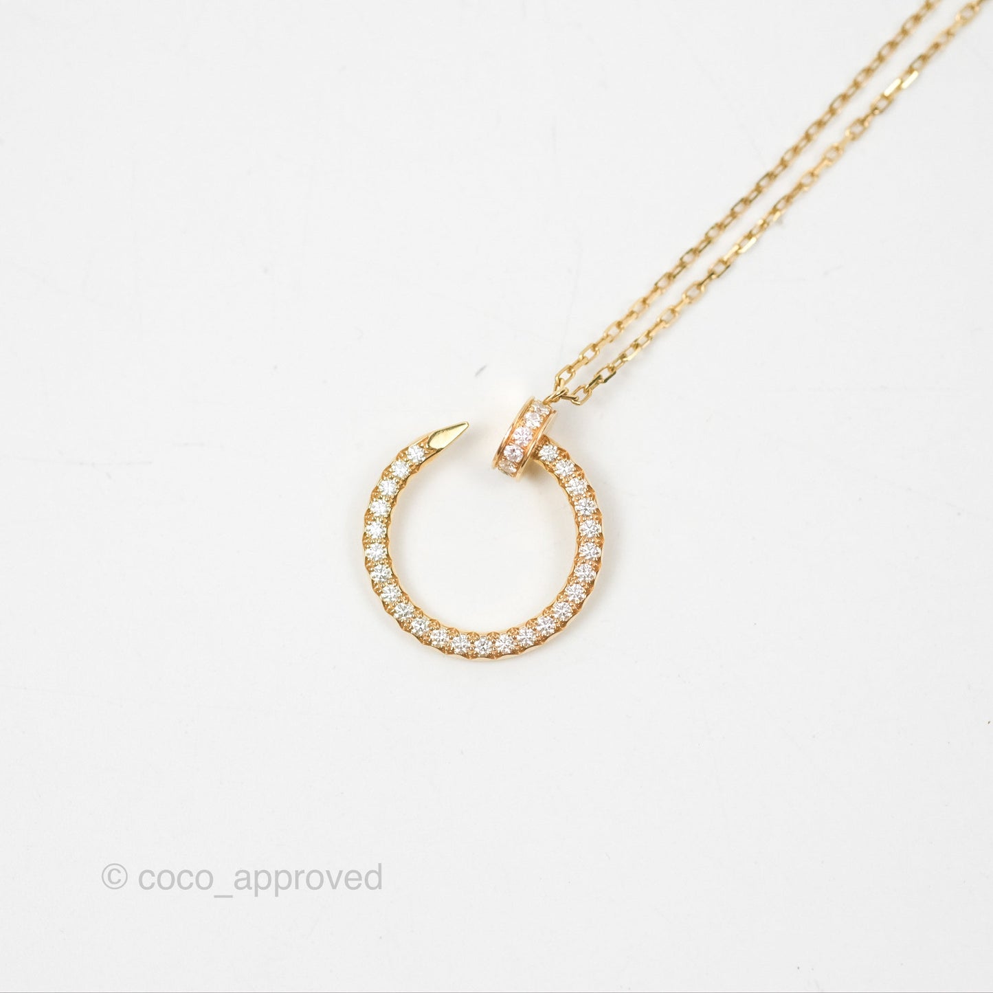 Cartier Juste Un Clou Necklace Diamonds Yellow Gold