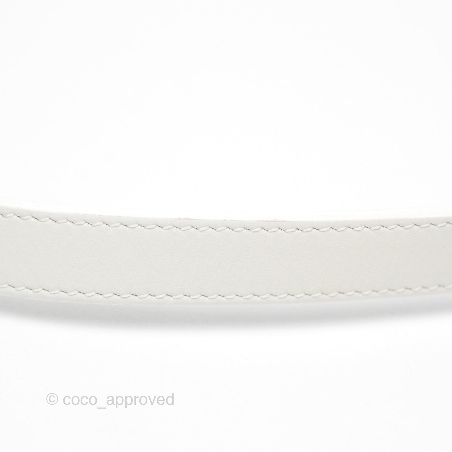 Celine Round Purse on Strap Triomphe Canvas White Calfskin