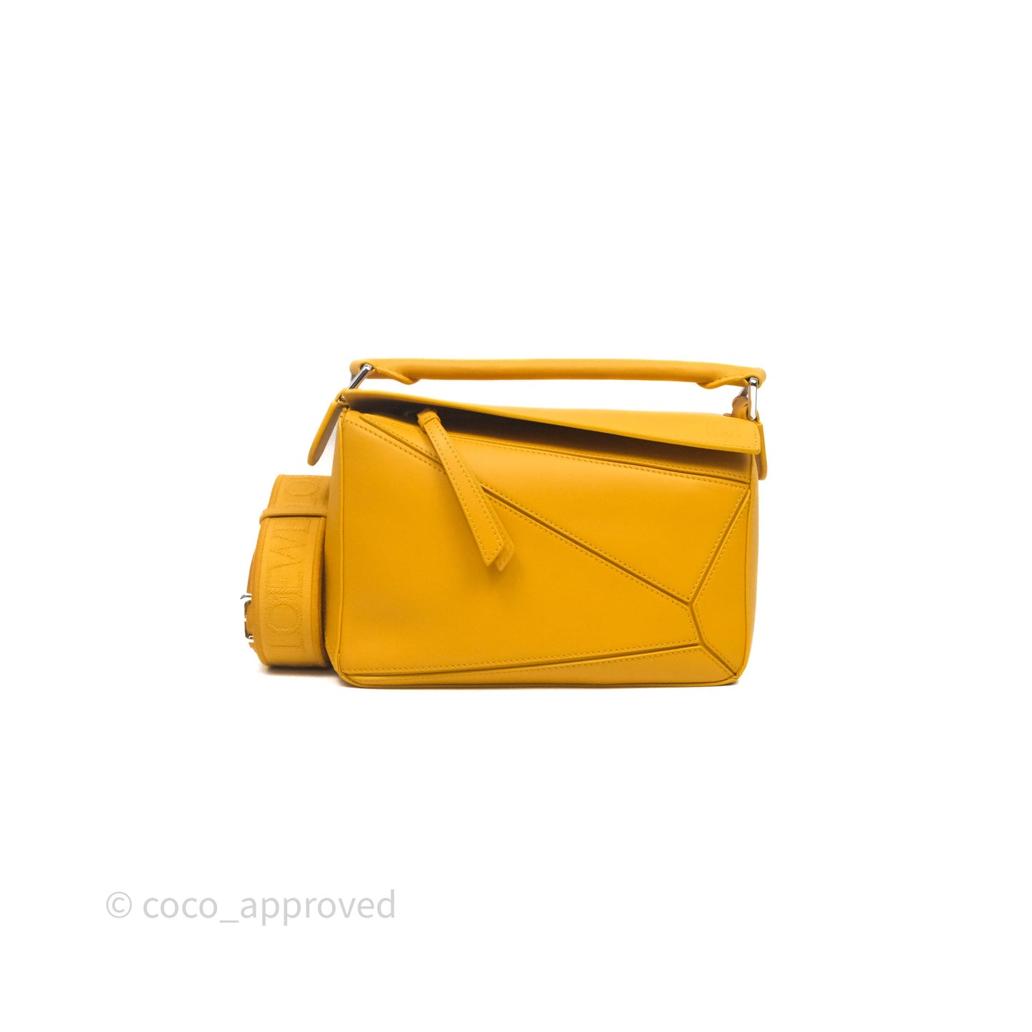 Loewe Small Puzzle Bag Sunflower With Logo Strap