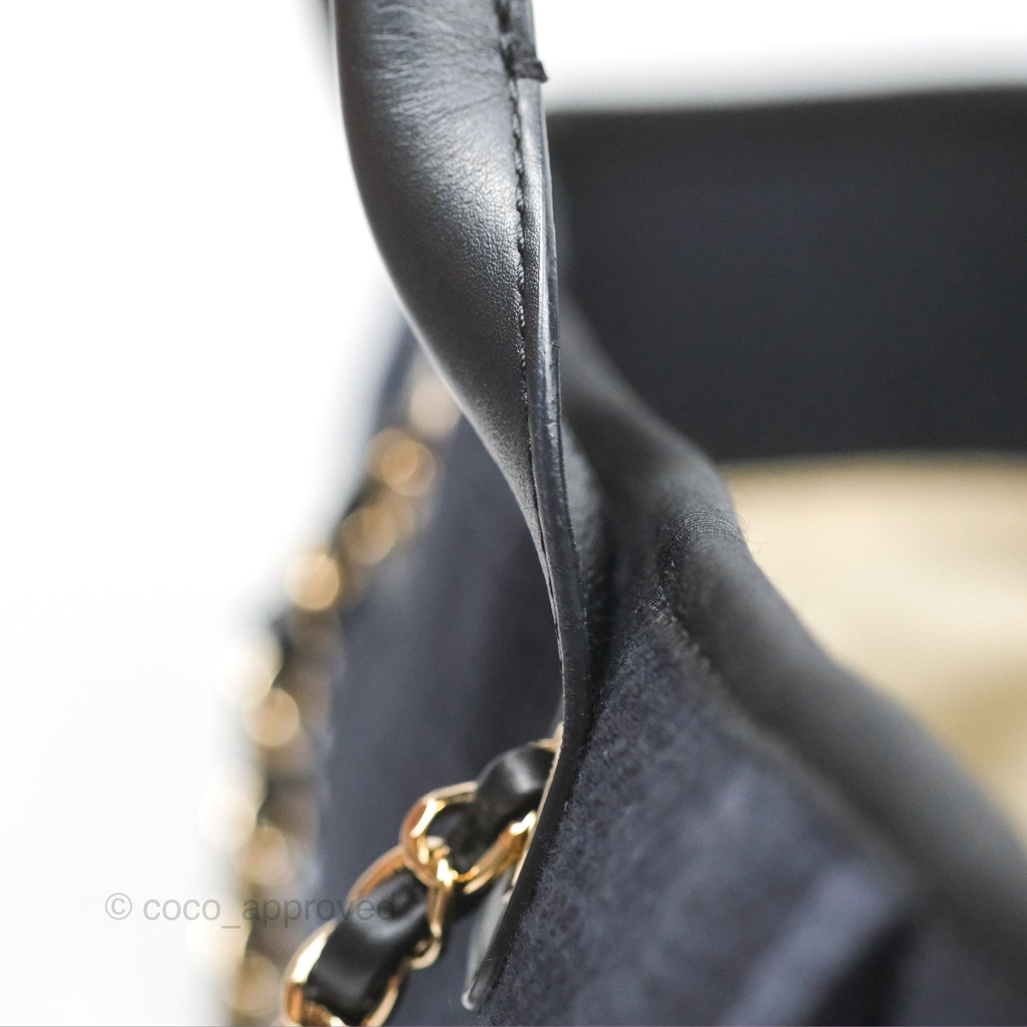 Chanel Medium Canvas Deauville Tote Navy Gold Hardware