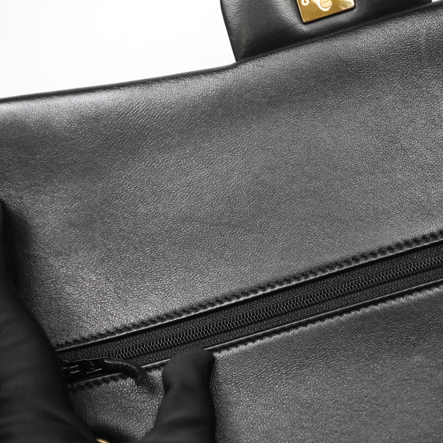 Chanel Jumbo Double Flap Quilted Black Lambskin Gold Hardware⁣⁣