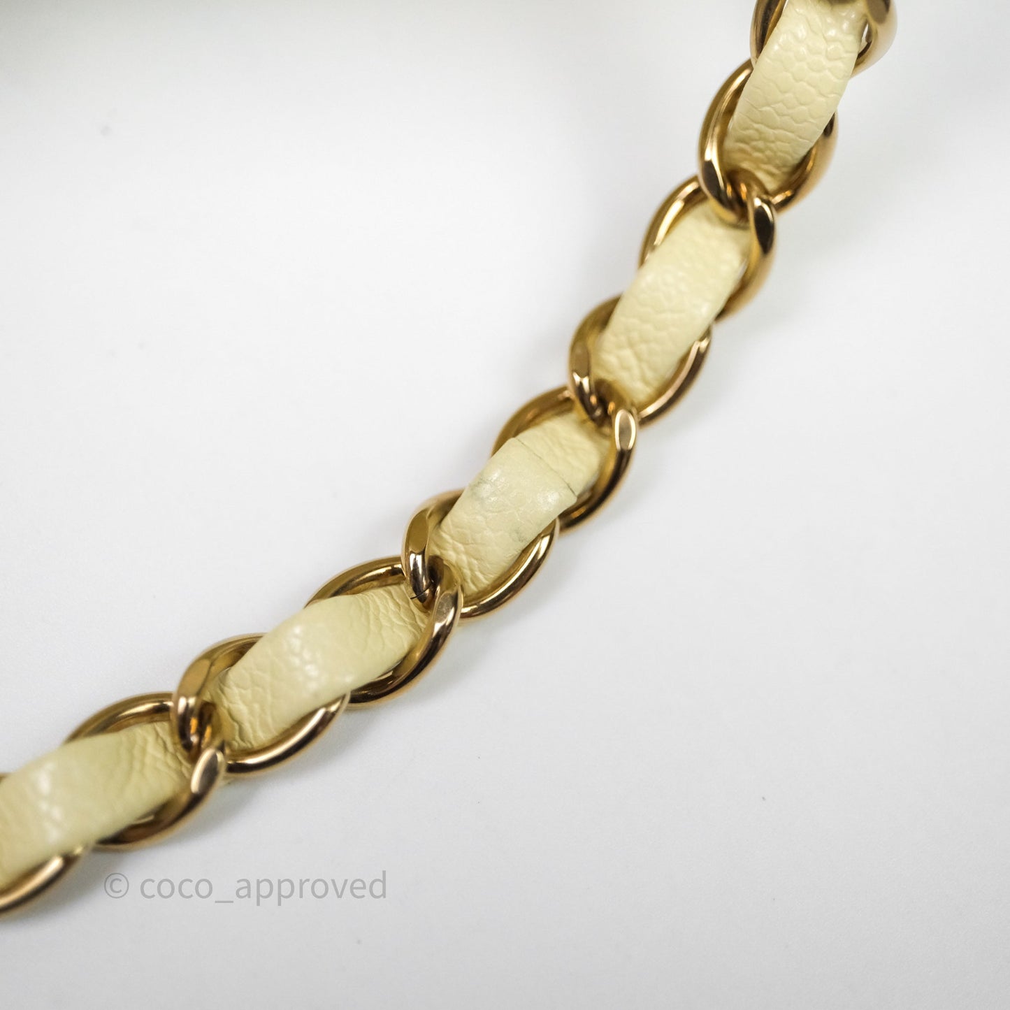 Chanel Small Classic Quilted Flap Yellow Caviar Gold Hardware