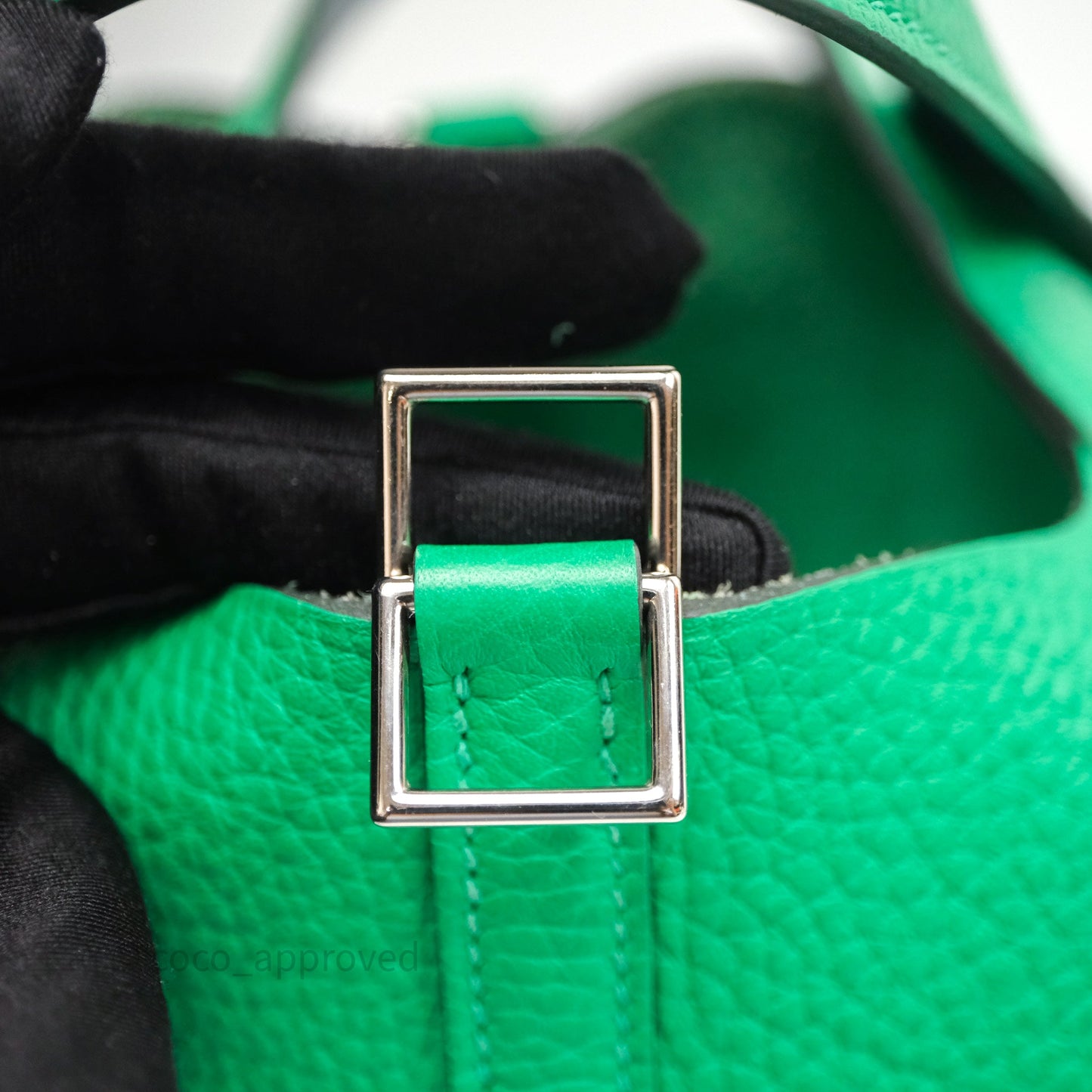 Hermès Picotin 18 Vert Jade 16 Clemence Palladium Hardware