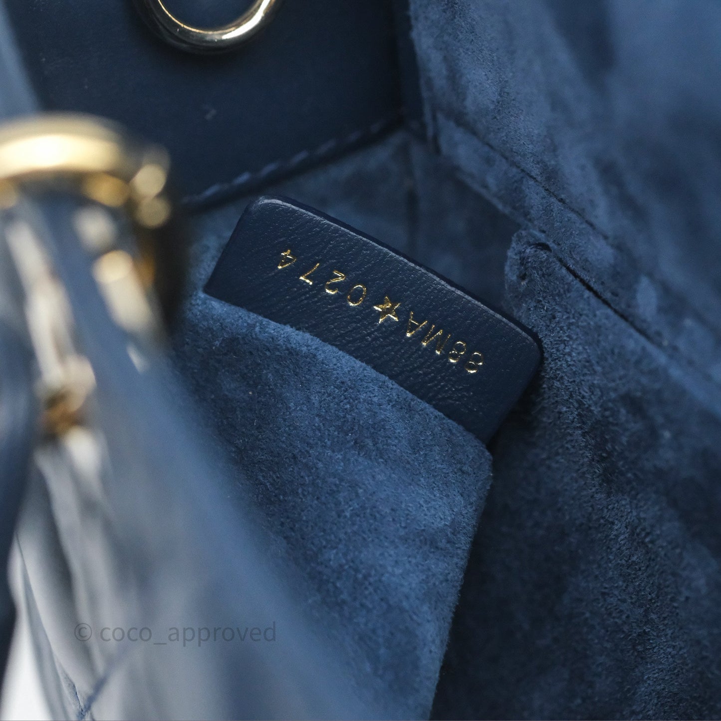 Christian Dior Medium Lady D-Joy Bag Deep Ocean Blue Cannage Lambskin