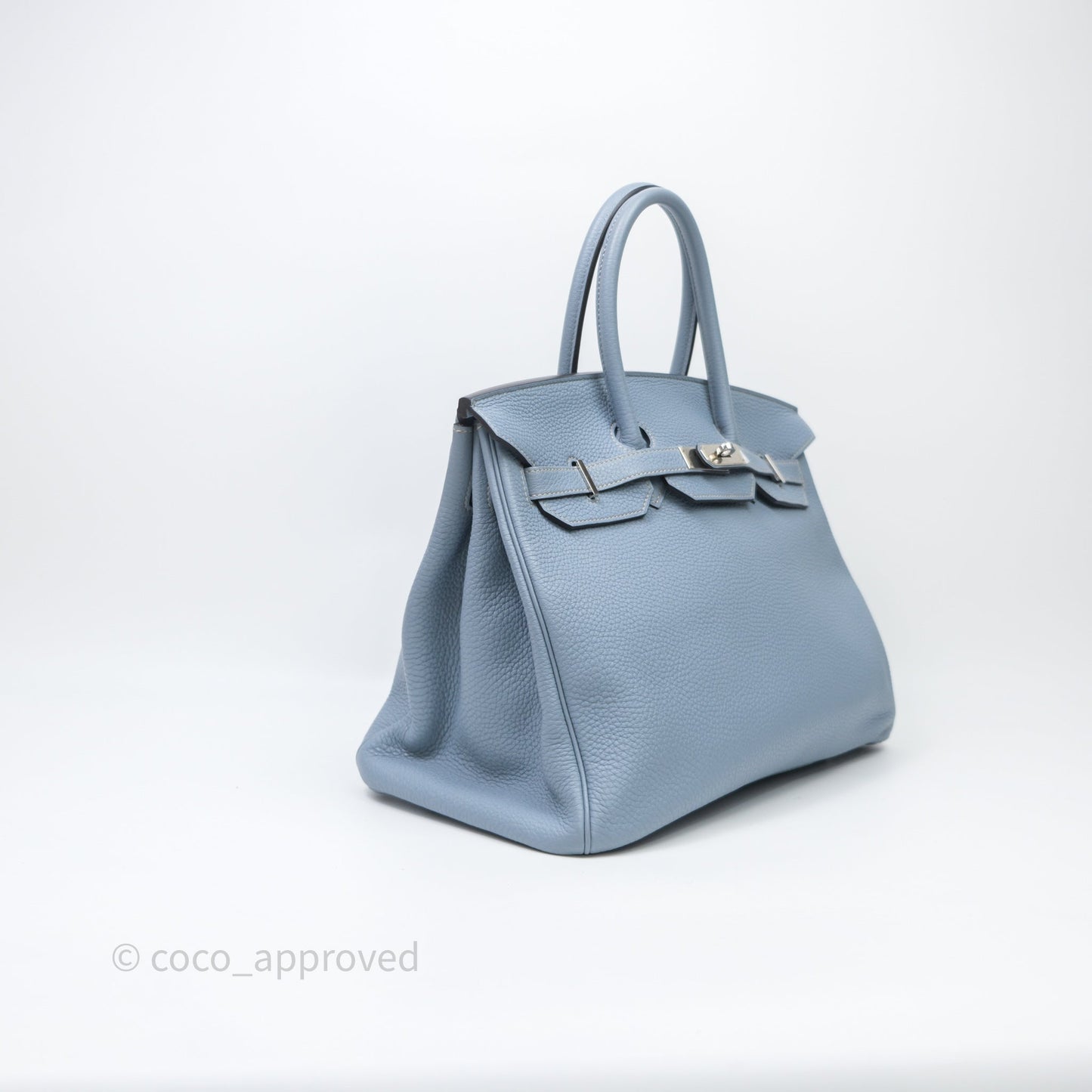 Hermès Birkin 35 Blue Ciel Togo Palladium Hardware