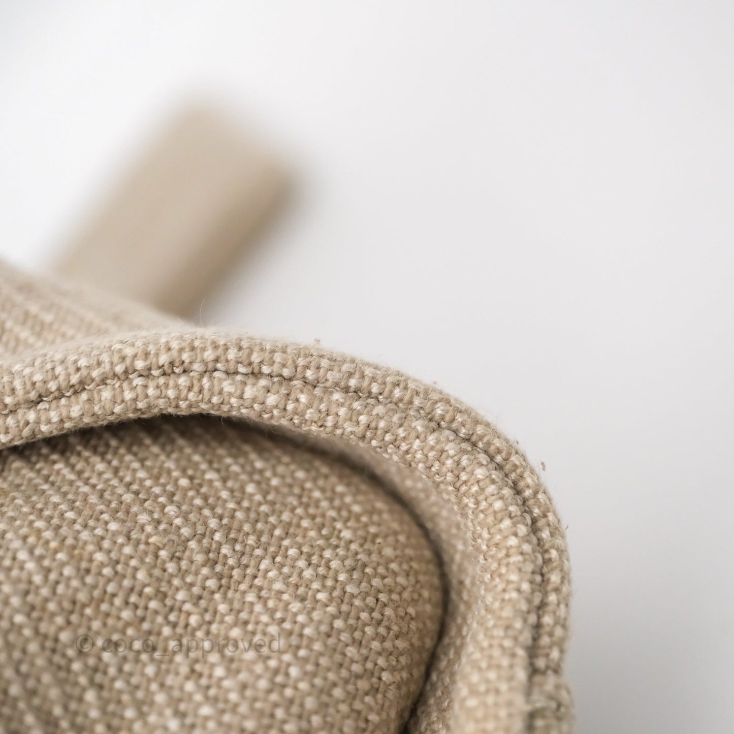 Chanel New Small Deauville Tote Beige Canvas Gold Hardware