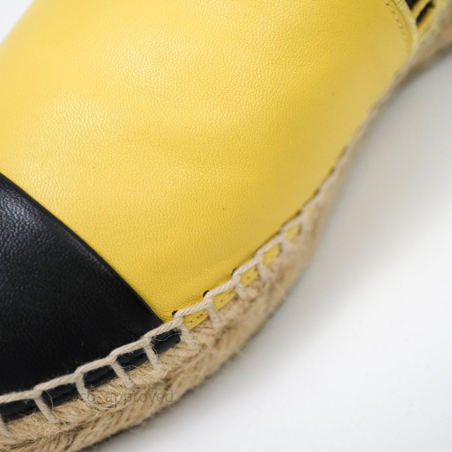 Chanel CC Logo Yellow/Black Slippers Size 38