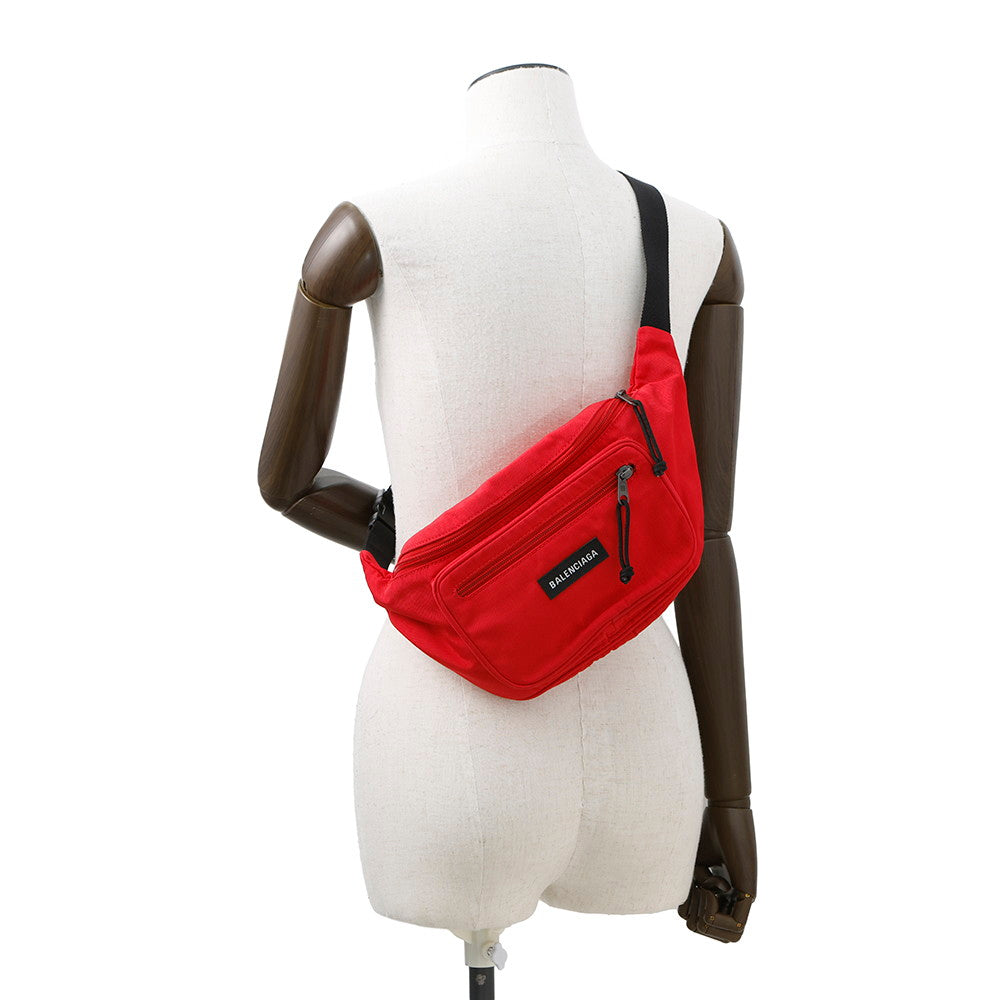 BALENCIAGA Explorer Crossbody Bag Red482389 Canvas