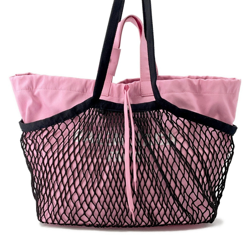 BALENCIAGA Tote Bag Pink/Black791809 Canvas Size Medium