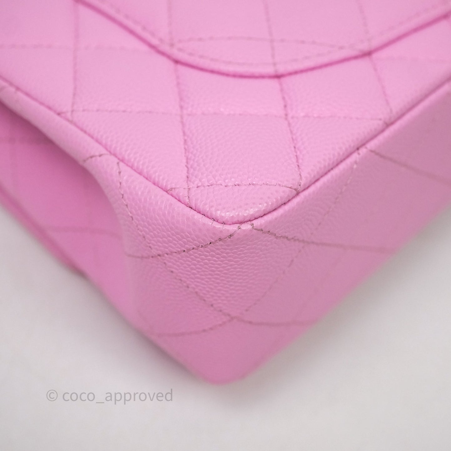 Chanel Small Classic Flap Quilted Pink Caviar Gold Hardware