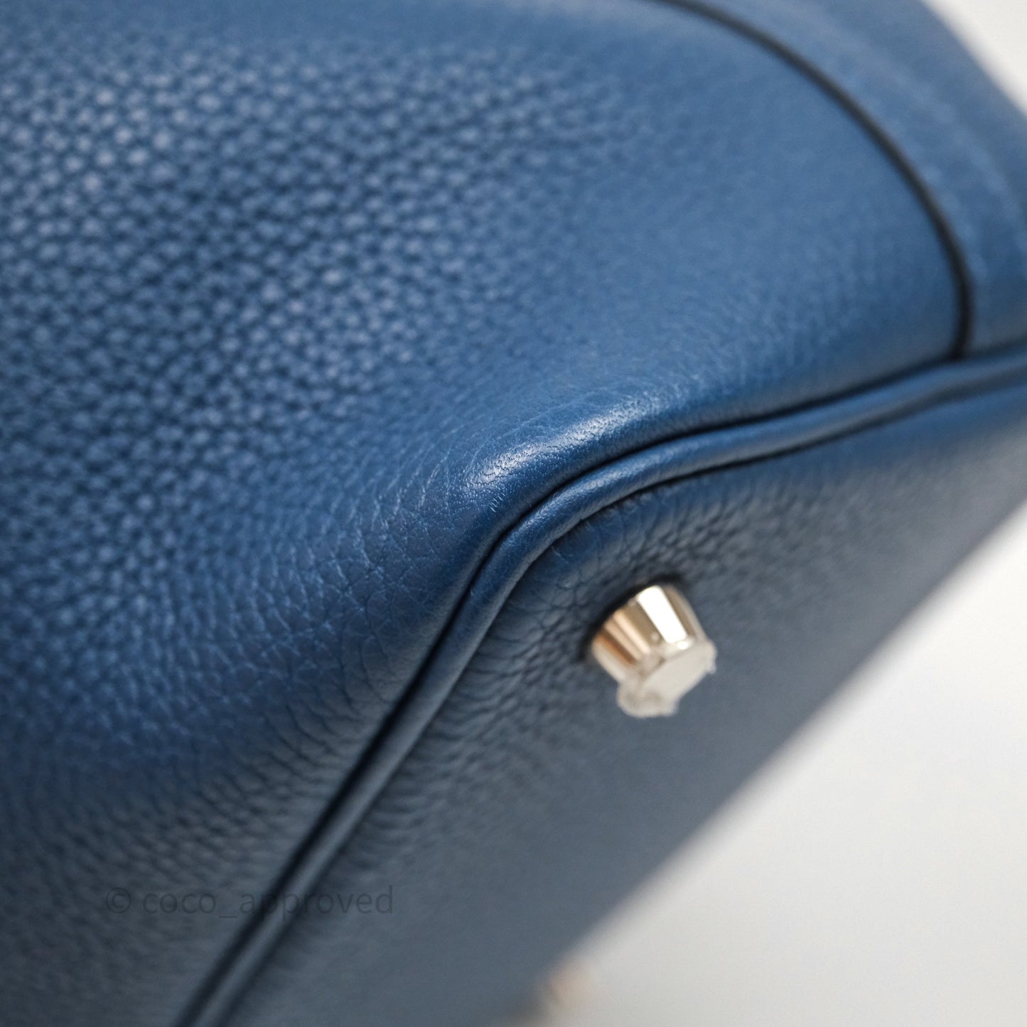 Hermès Picotin 18 Deep Blue S4 Clemence Palladium Hardware