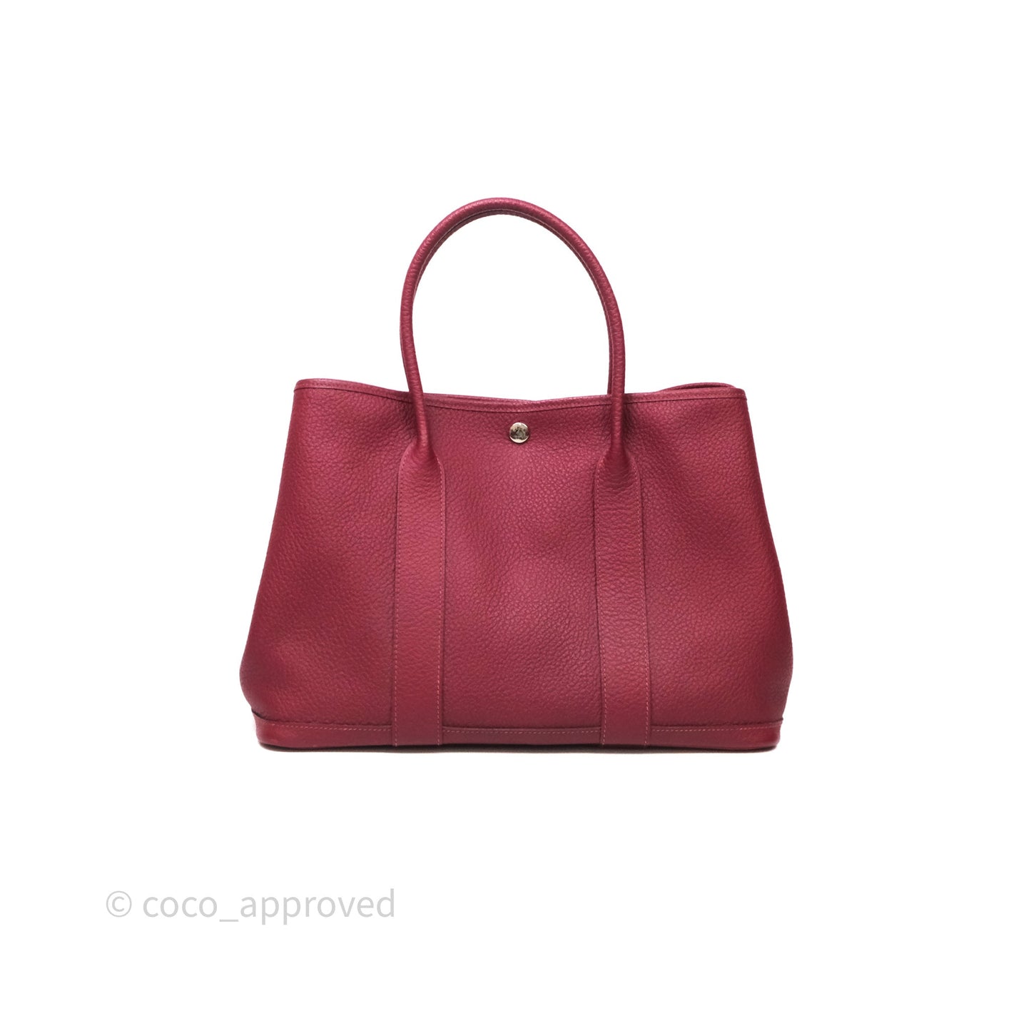 Hermès Garden Party 36 Burgundy Negonda
