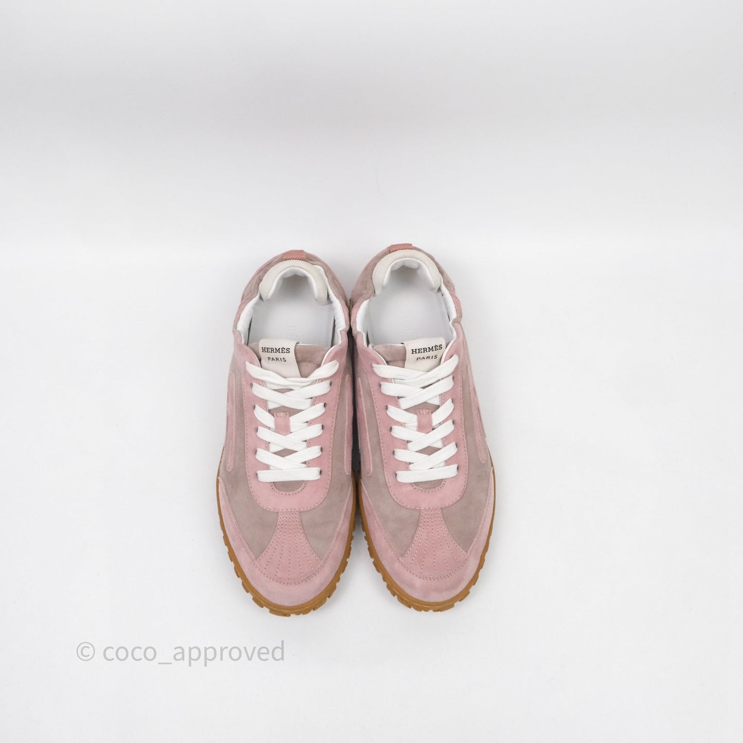Hermès Jet Sneaker Rose Cancan /Rose Aquarelle Size 38