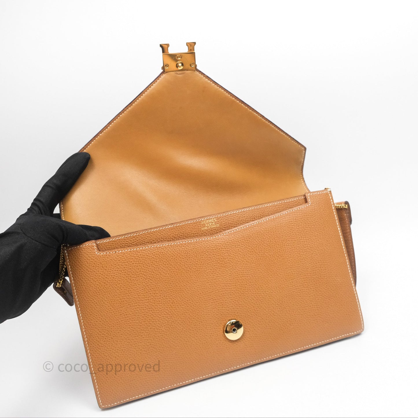 Hermès Vintage Lydie Gold Bag Gold Hardware