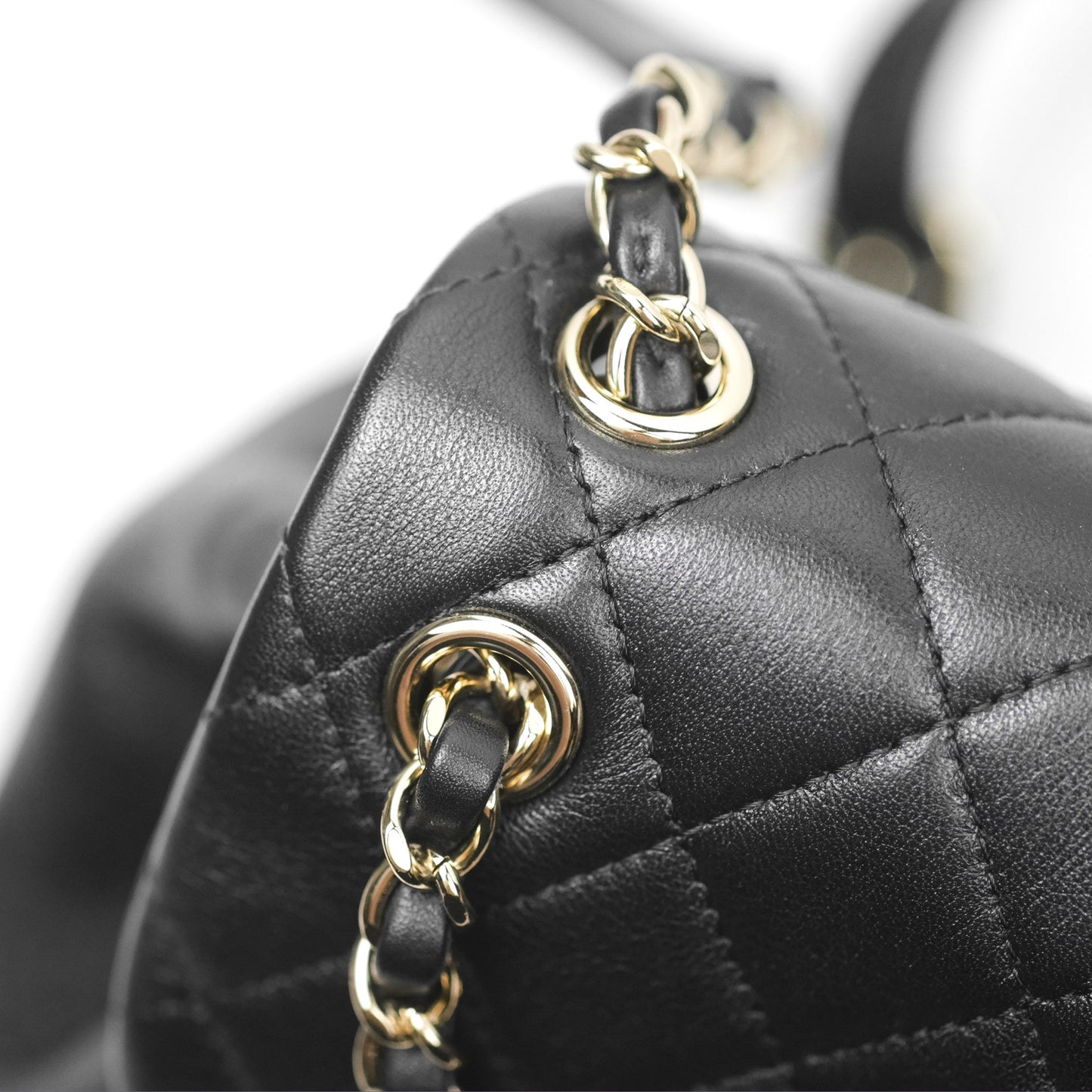 Chanel Quilted Small Duma Drawstring Backpack Black Calfskin
