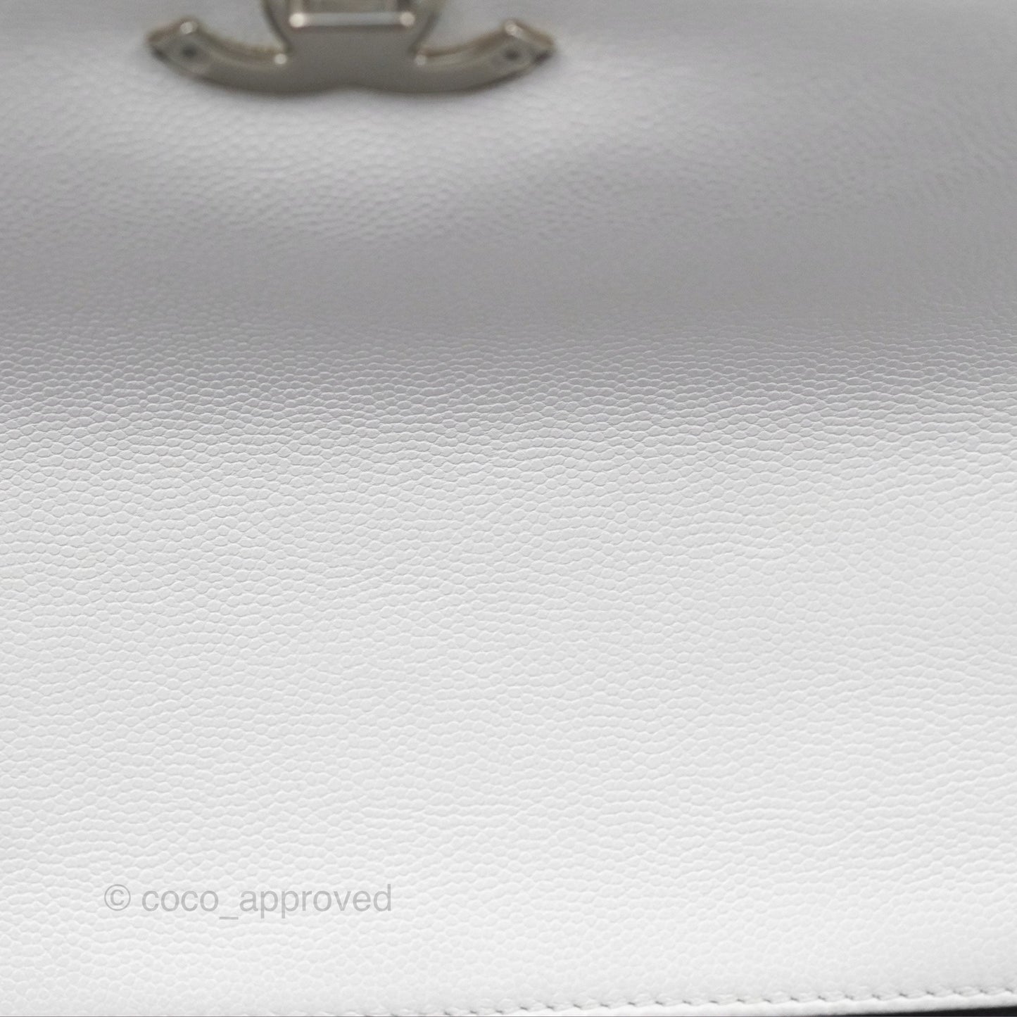Chanel Quilted My Everything Medium Flap Bag White Caviar Incognito Hardware