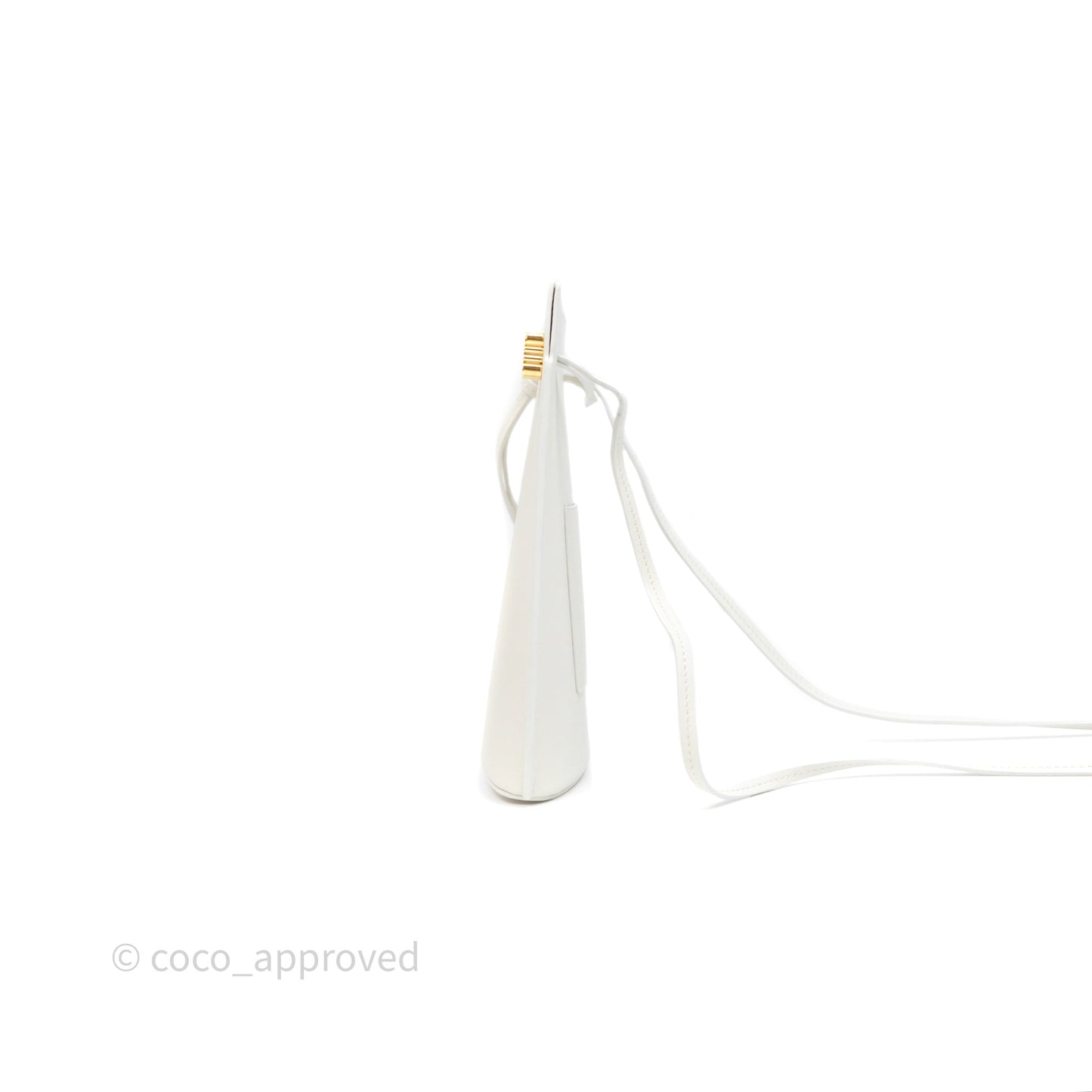 Loewe Dice Pocket in Classic Calfskin White