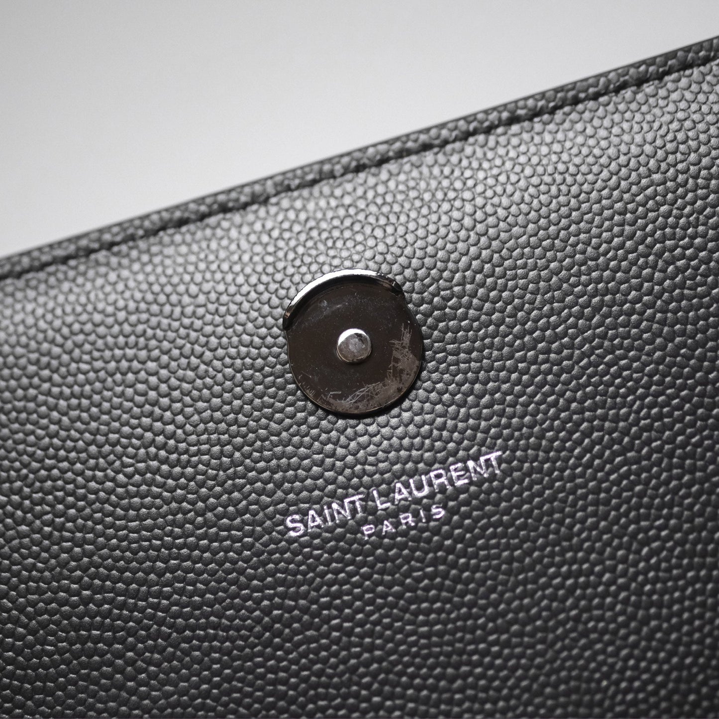 Saint Laurent Kate Medium Grained Leather Shoulder Bag So Black