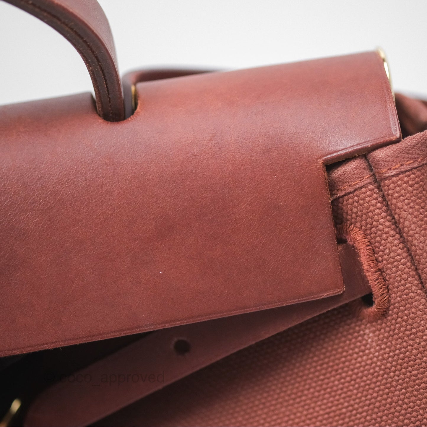 Hermès Herbag Zip 31 Rouge H Gold Hardware