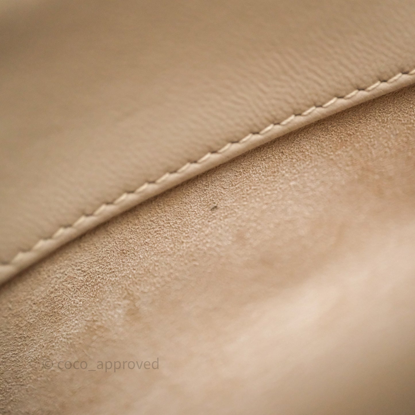 Christian Dior Small Lady D-Joy Powder Beige Cannage Lambskin Gold Hardware