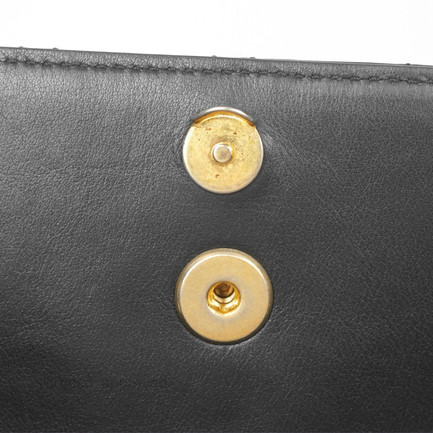 Chanel Triple Flap Bag Quilted Black Calfskin Aged Gold Hardware