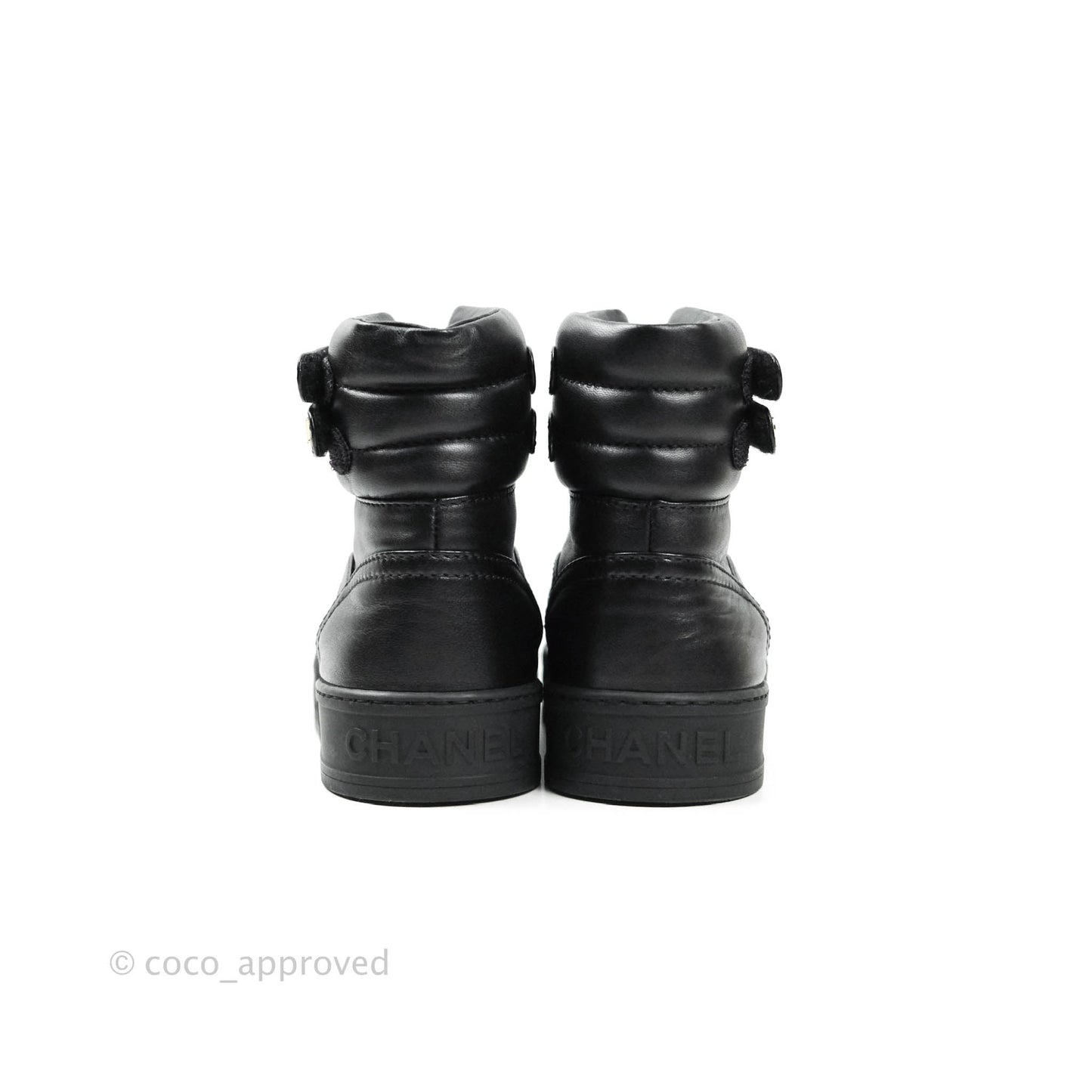 Chanel 2019/20AW Black Ankle Strap Sneakers Lambskin