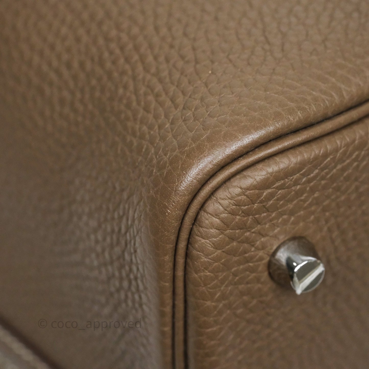 Hermès Picotin 22 Etoupe Clemence Palladium Hardware