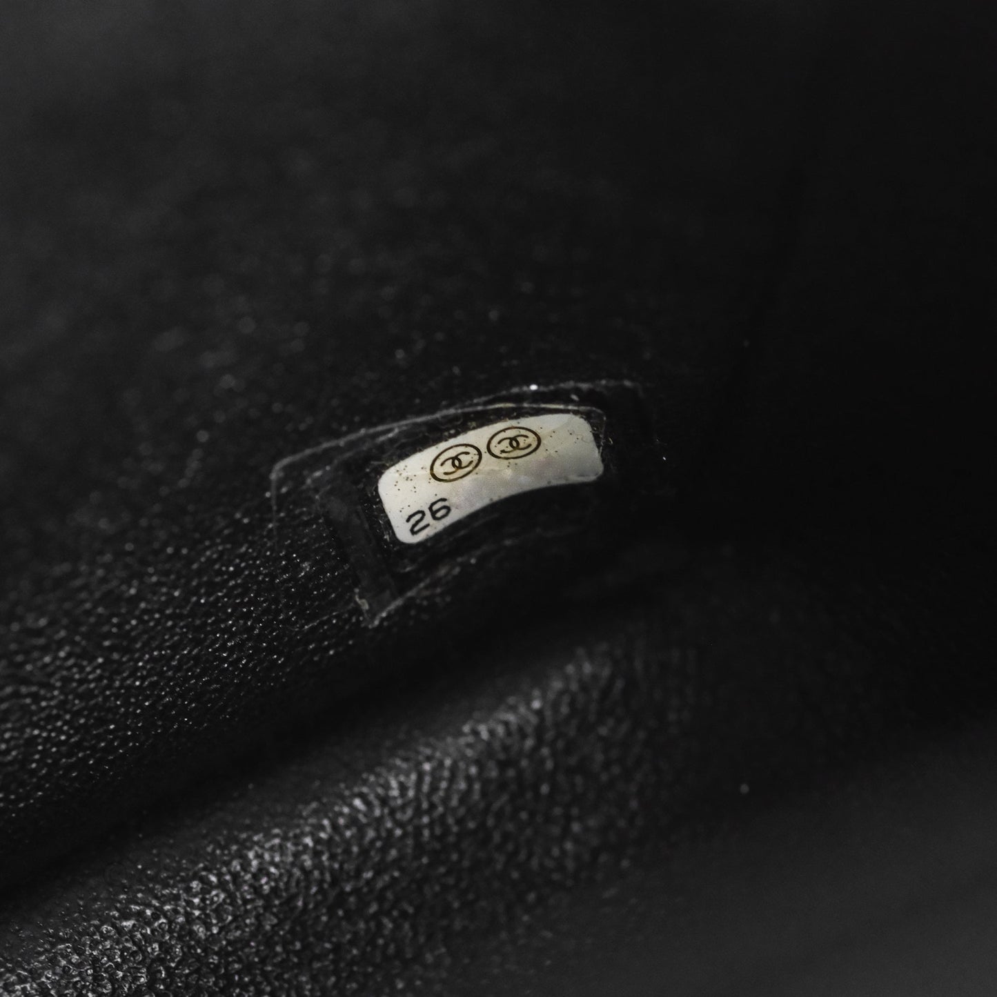 Chanel Mini Square Black Chevron Lambskin Gold Hardware