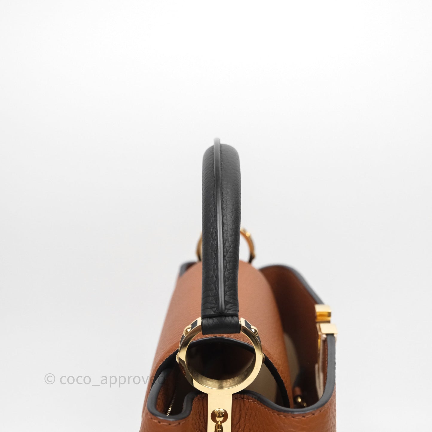 Louis Vuitton Taurillon Capucines BB Tan Gold Hardware