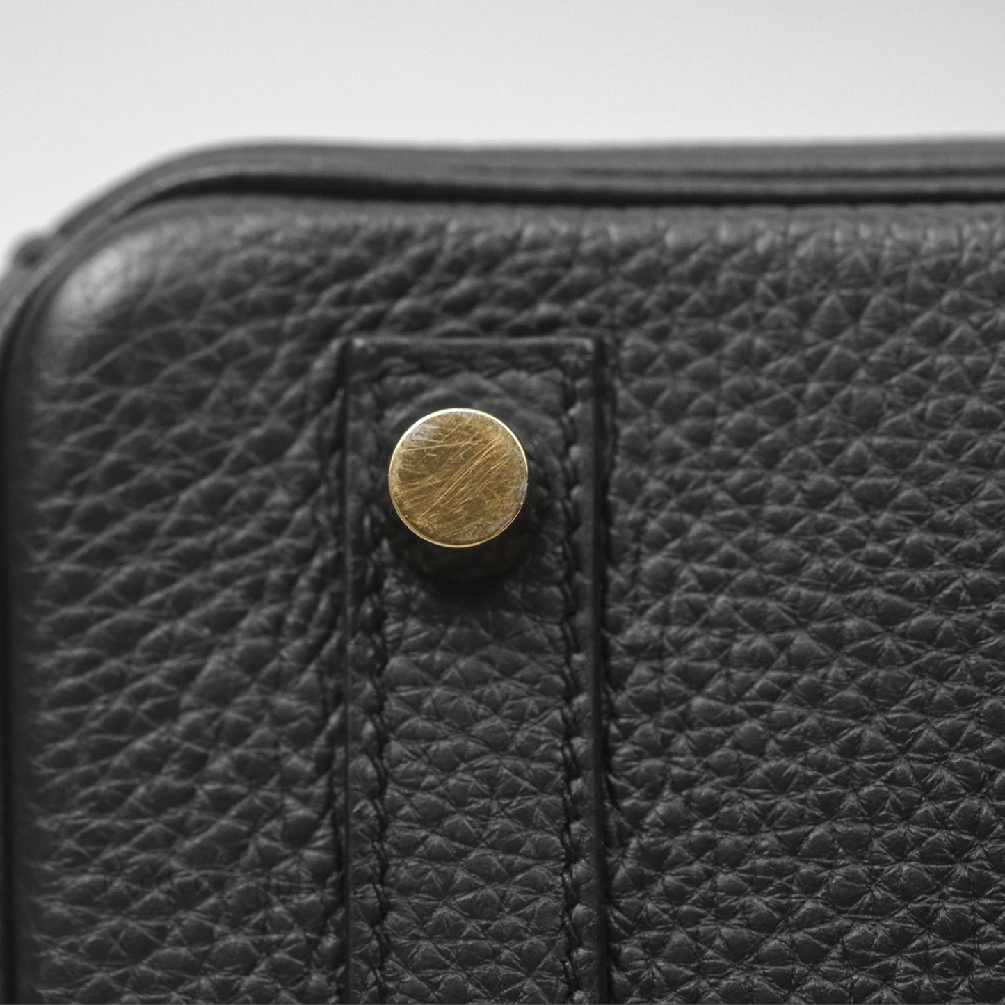 Hermès Retourne Birkin 25 Noir Togo Gold Hardware