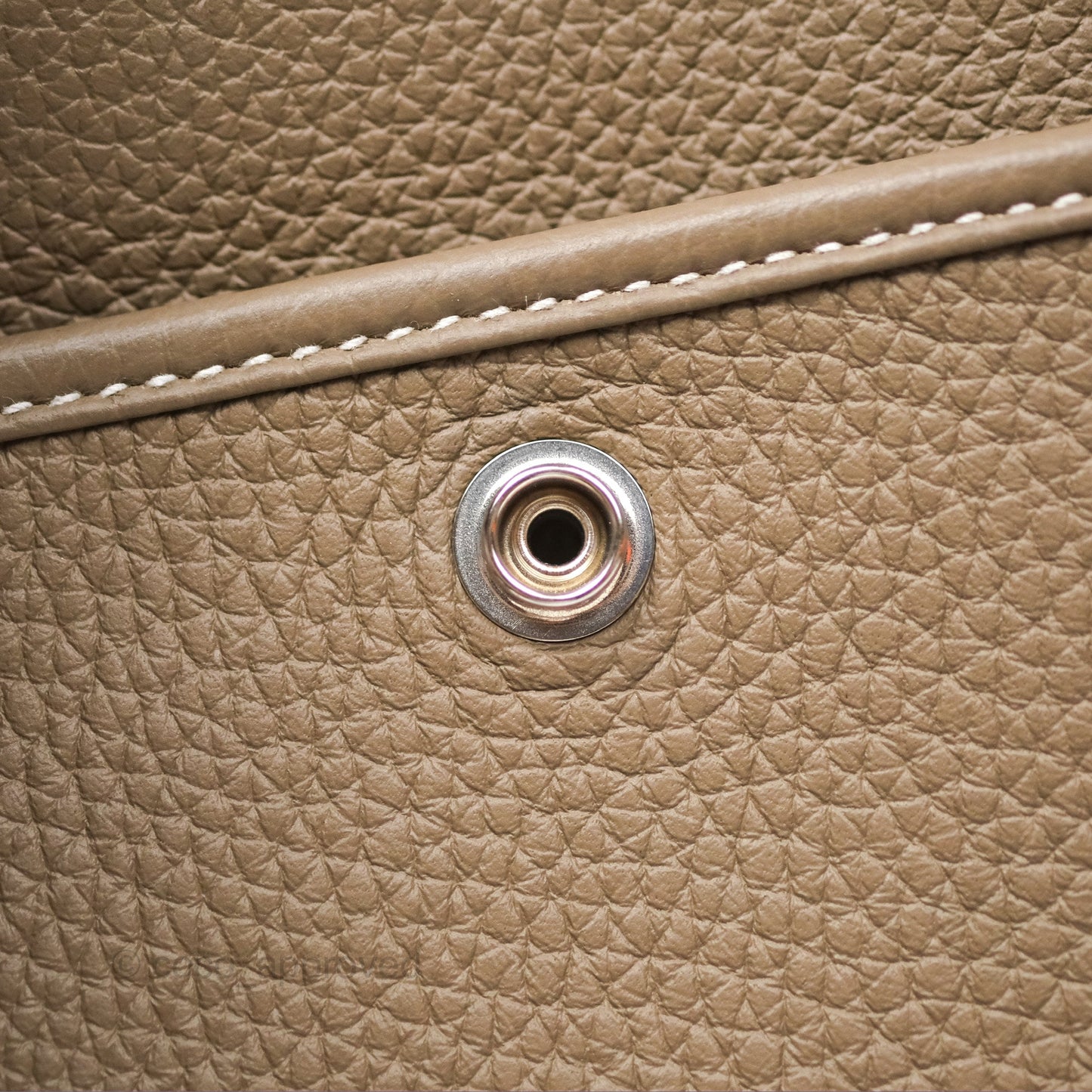 Hermes Evelyne III 29 Etoupe 18 Taurillon Clemence Palladium Hardware