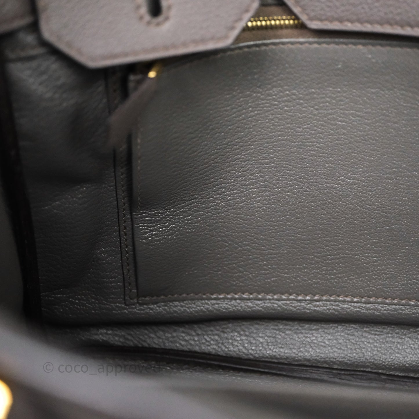 Hermès Birkin 30 Gris Asphalte Togo Gold Hardware