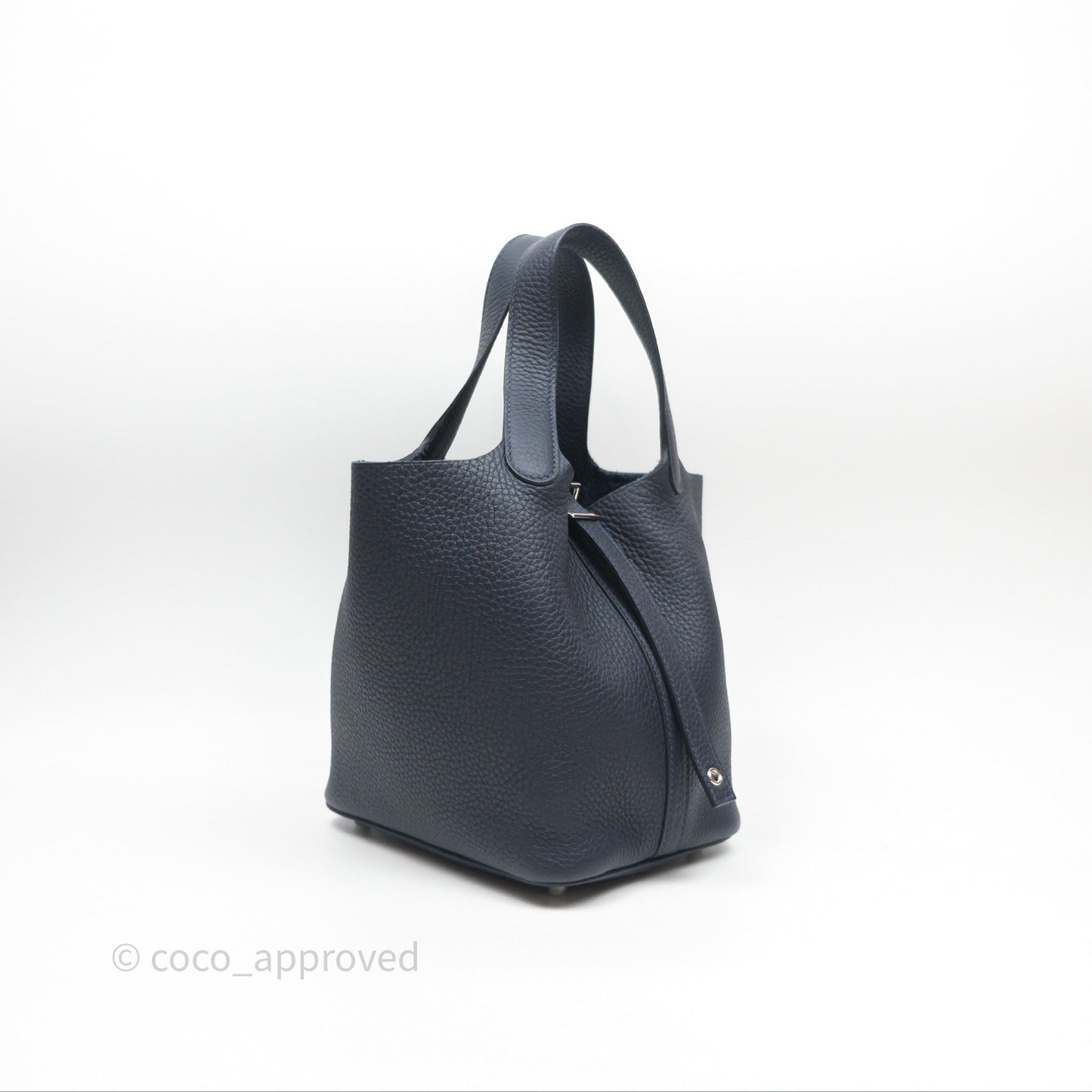 Hermès Picotin 18 Bleu Nuit 2Z Clemence Palladium Hardware