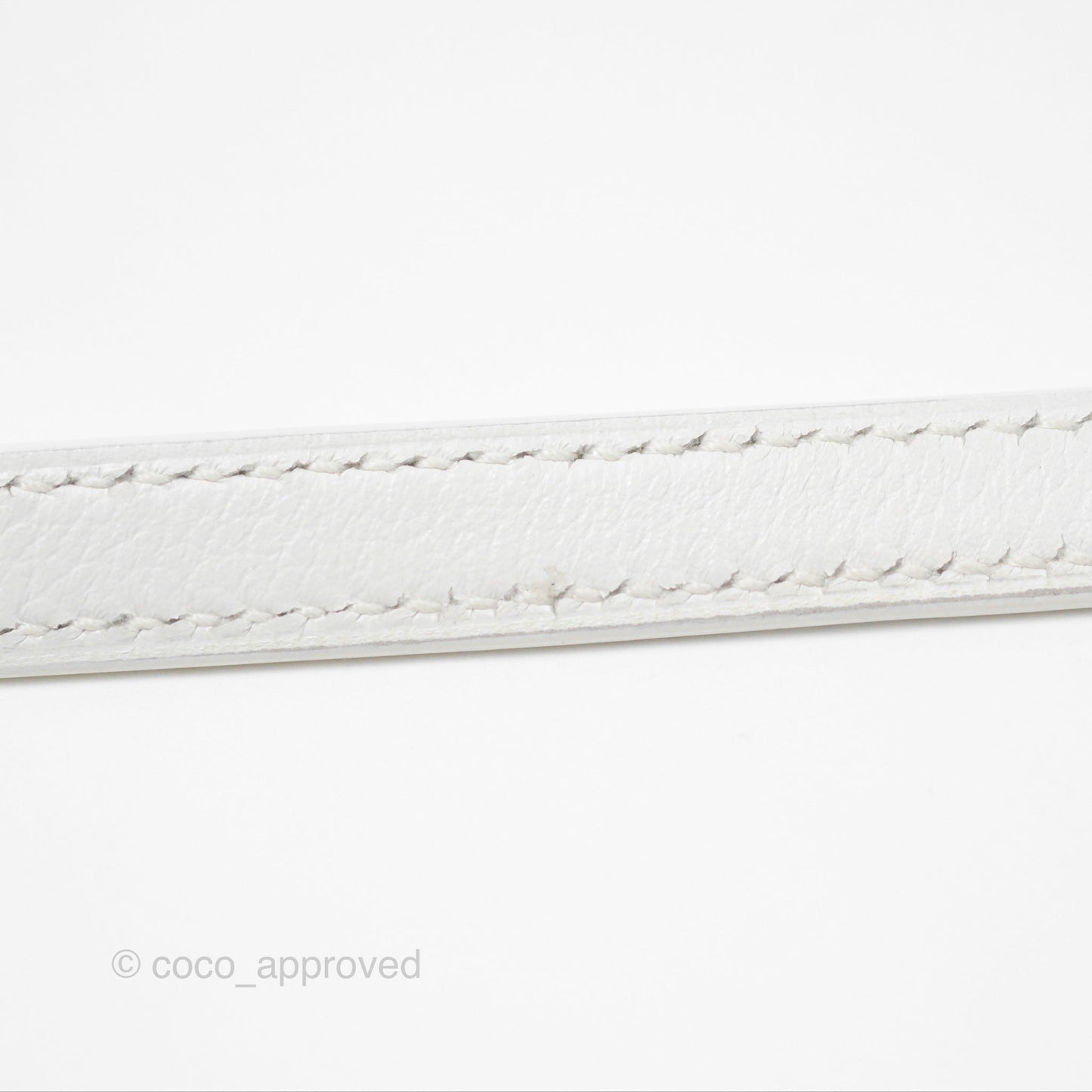 Hermès Roulis Mini 18 New White Evercolor Permabrass Hardware