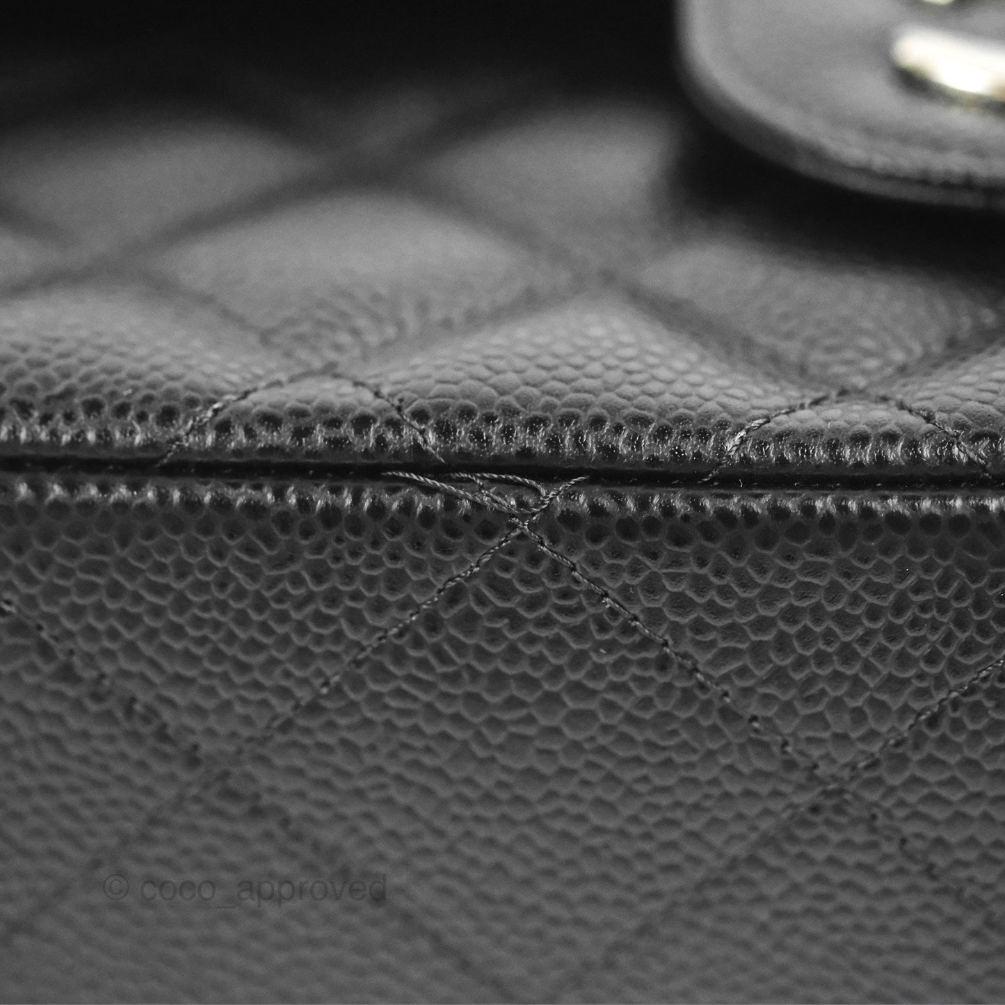 Chanel Jumbo Double Flap Black Caviar Silver Hardware⁣⁣