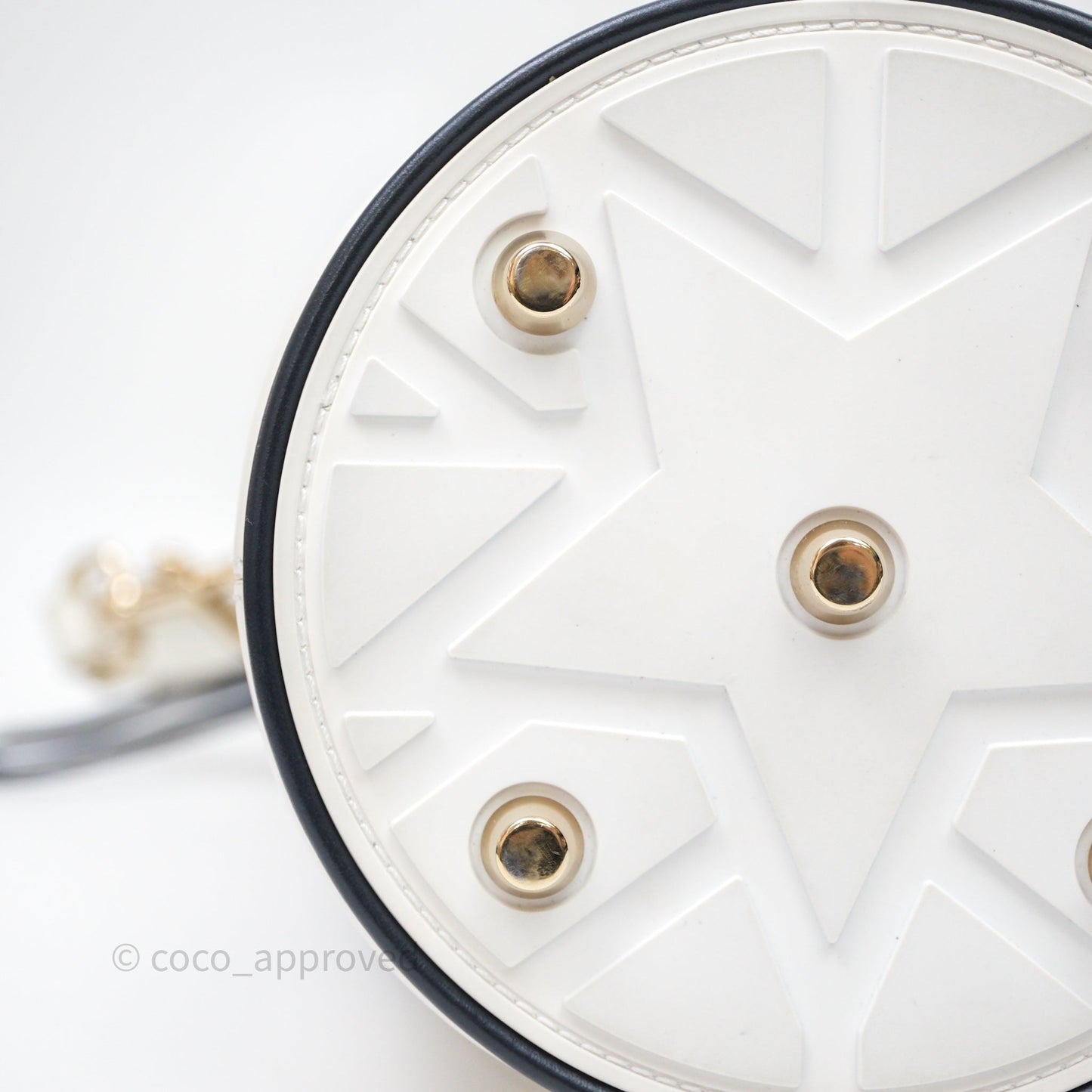 Dior Small Vibe Bucket Bag White Navy Smooth Calfskin