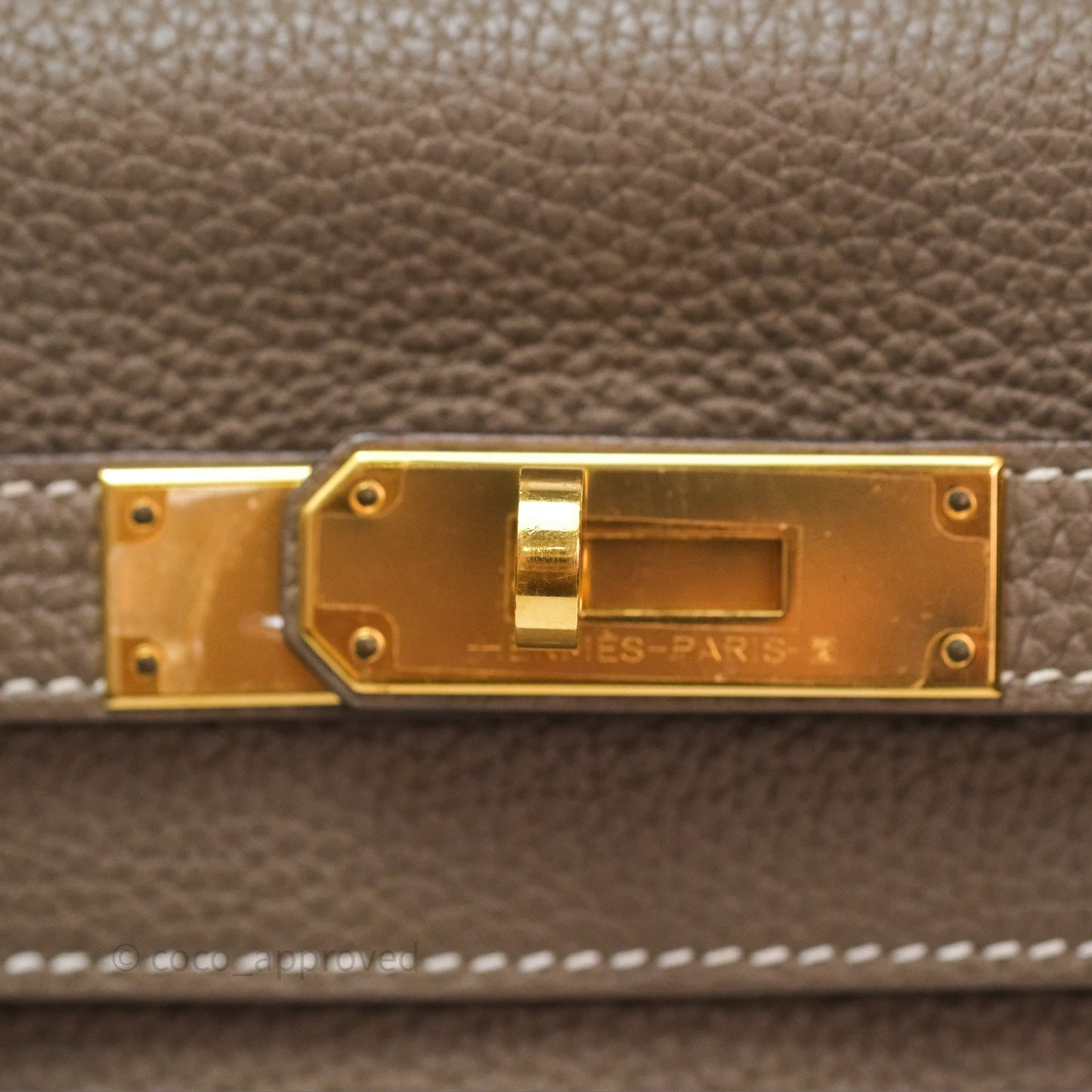 Hermès Kelly II 28 Retourne Etoupe 18 Togo Gold Hardware
