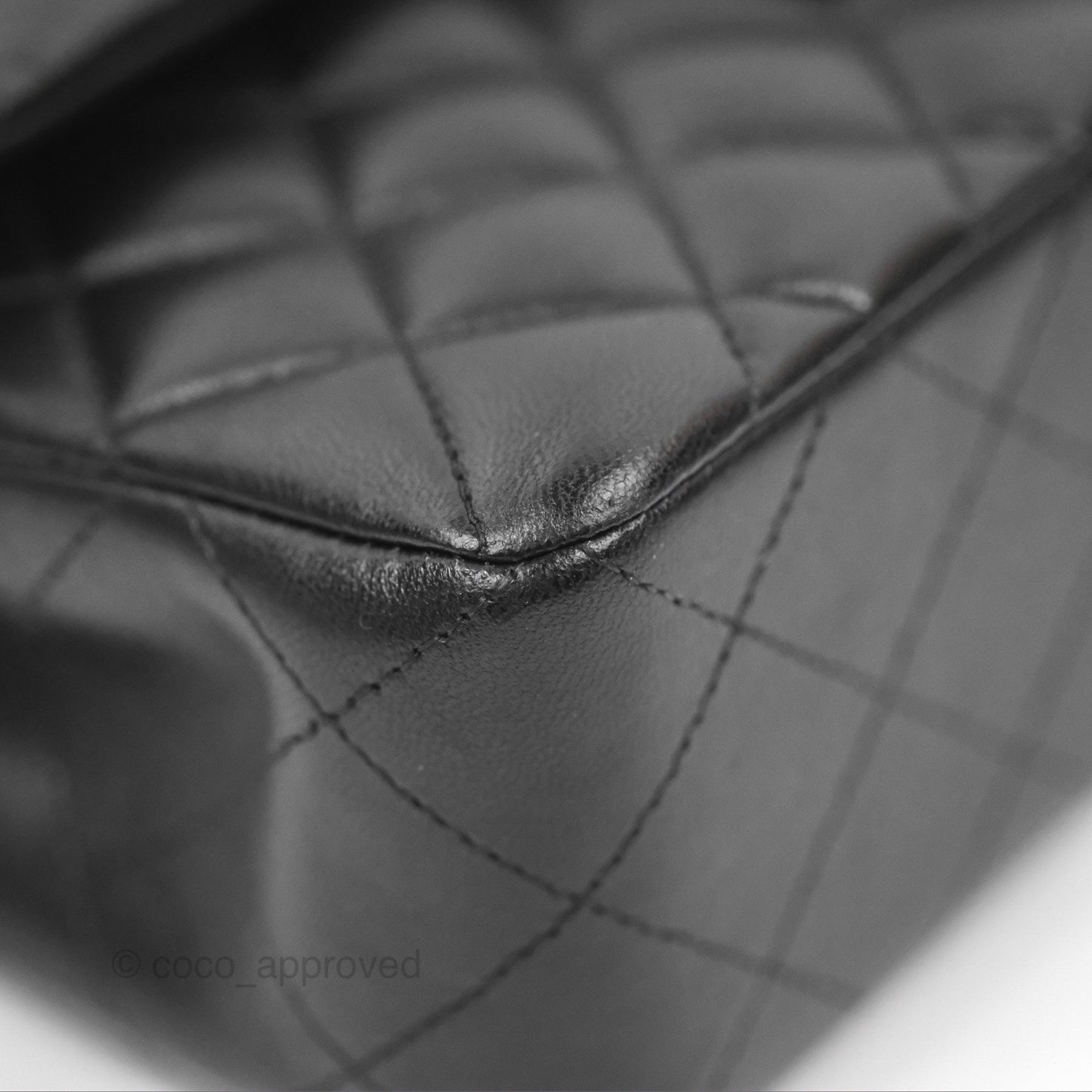 Chanel Small Classic Quilted Flap Black Lambskin Silver Hardware