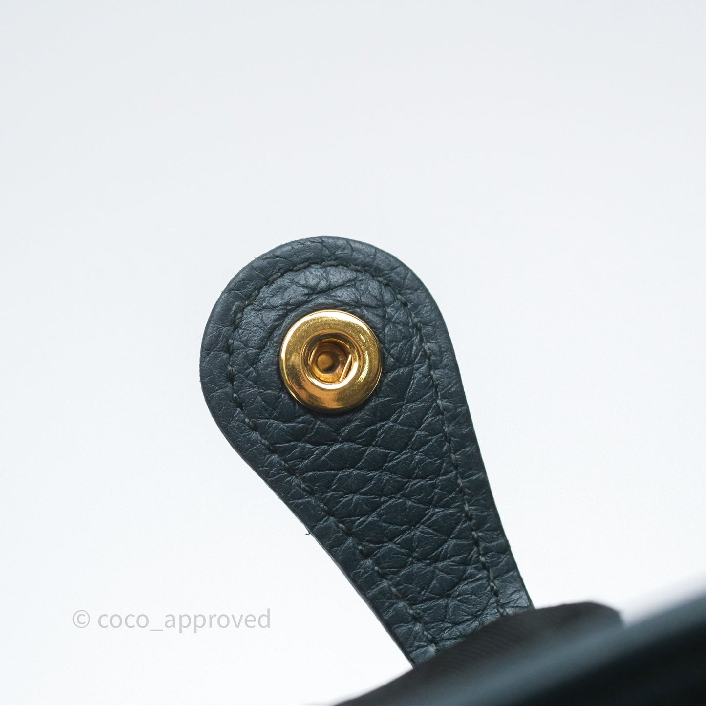 Hermès Mini Evelyne 16 Vert Cypres 6O Clemence Gold Hardware