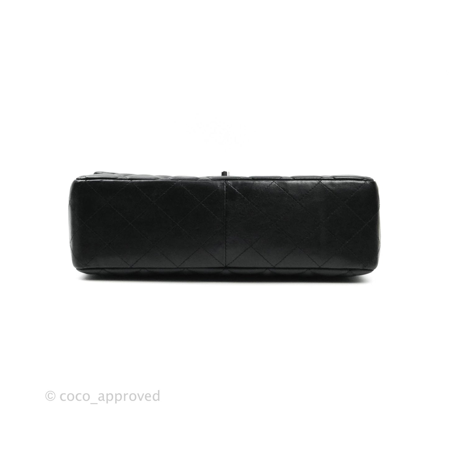 Chanel Jumbo Single Flap Black Lambskin Silver Hardware⁣⁣
