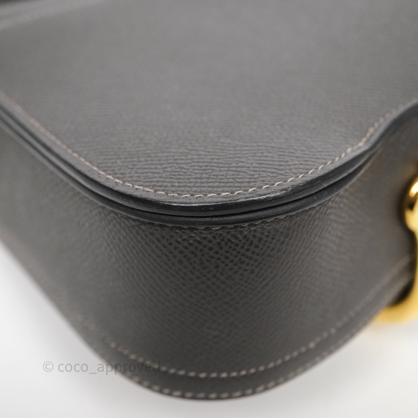Hermès Della Cavalleria Mini Bag Gris Meyer 0L Epsom Gold Hardware