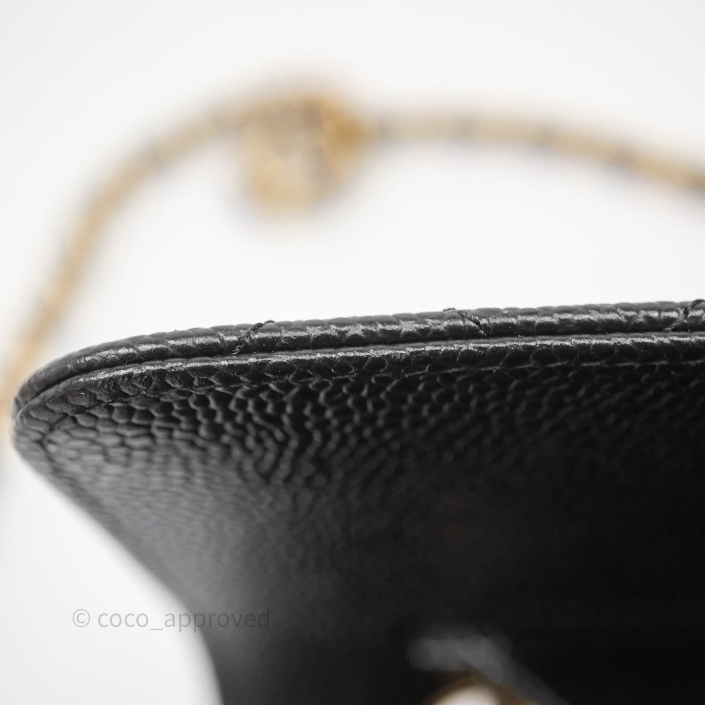 Chanel Classic Medium Flap Quilted Black Caviar Gold Hardware