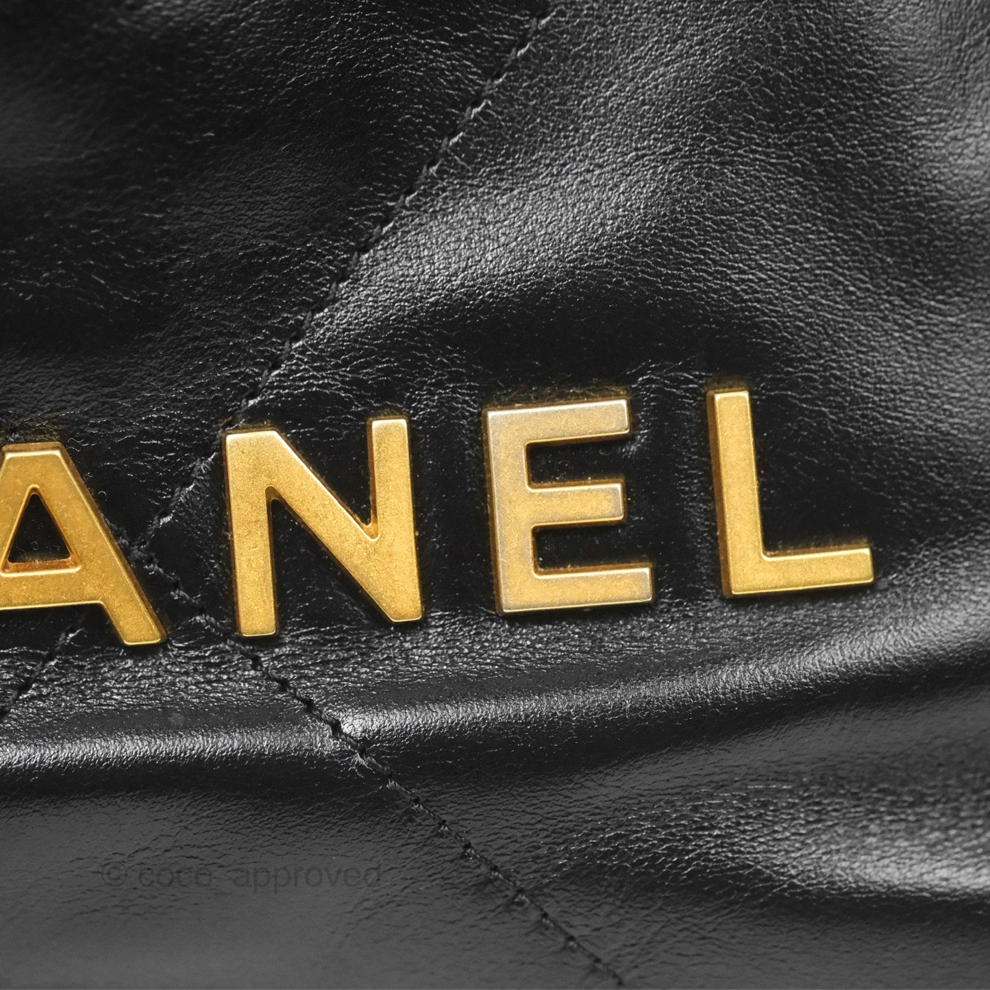 Chanel 22 Mini Bag Black Crumpled Calfskin