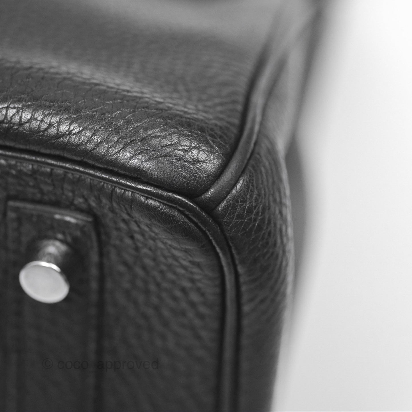 Hermès Birkin 30 Retourne Black Noir 89 Togo Palladium Hardware