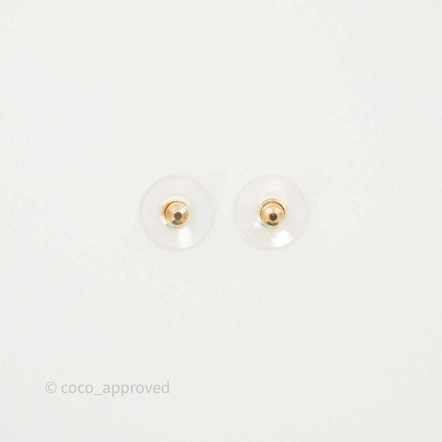 Chanel Crystals CC Tear Pearl Drop Earrings Silver Tone 22P