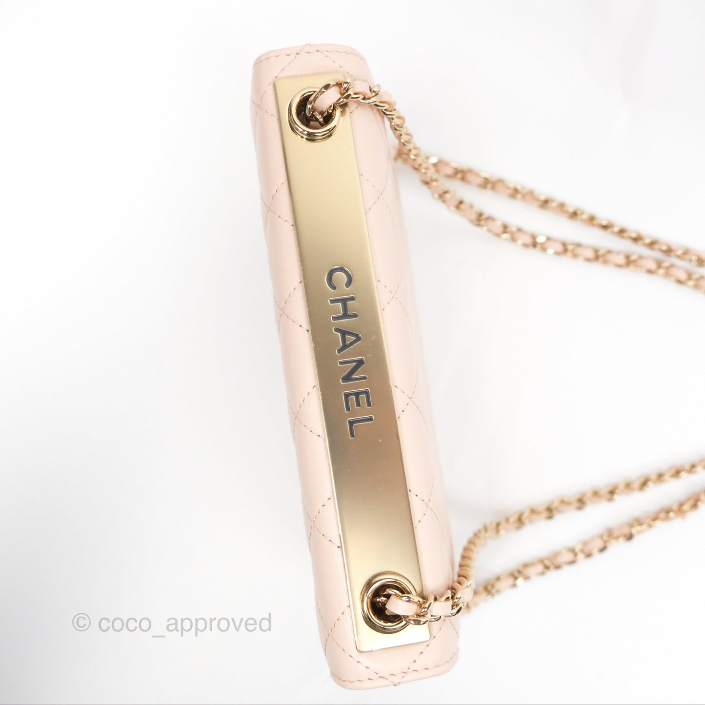 Chanel Trendy CC WOC Quilted Light Pink Lambskin Gold Hardware