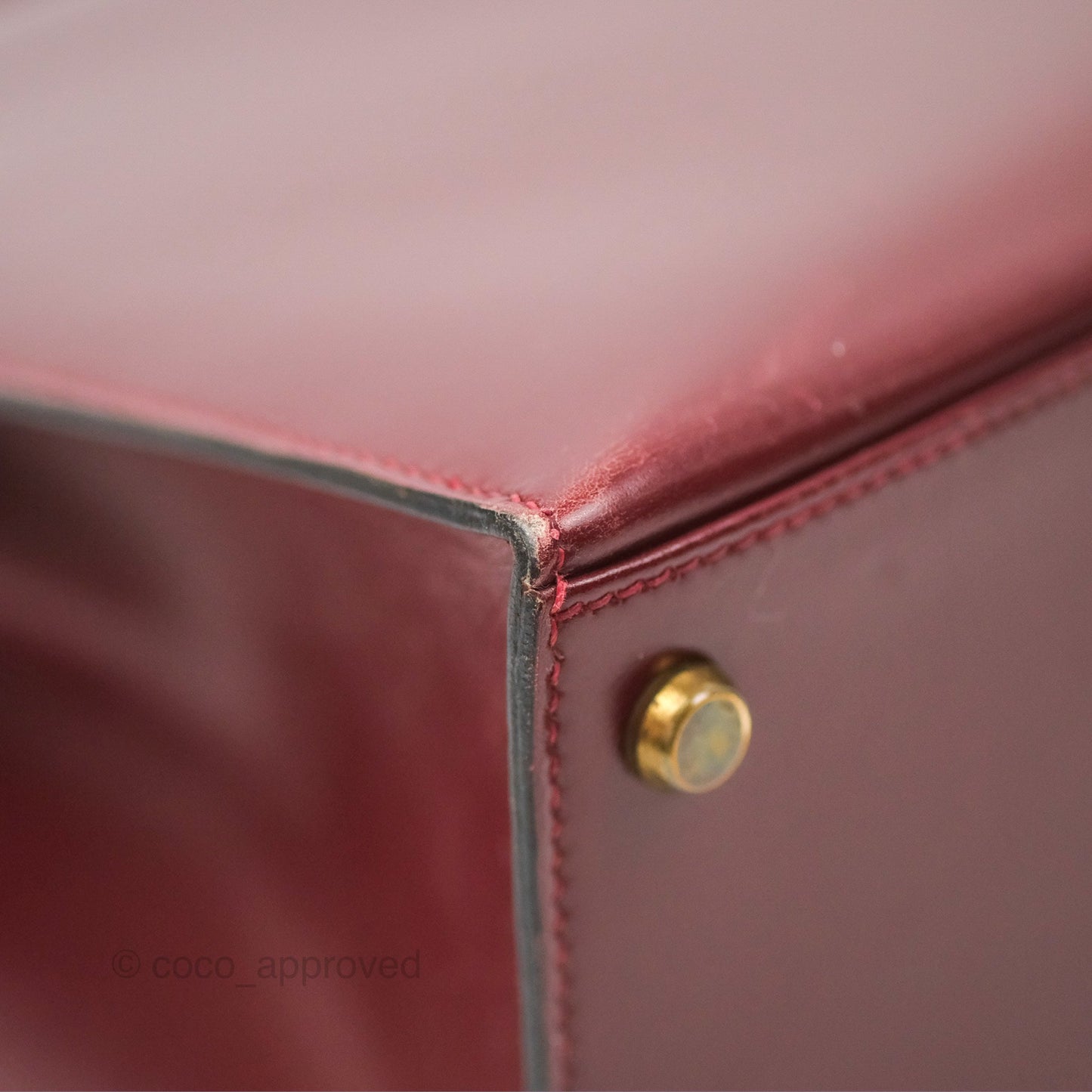 Hermès Kelly Sellier 28 Box Rouge Gold Hardware