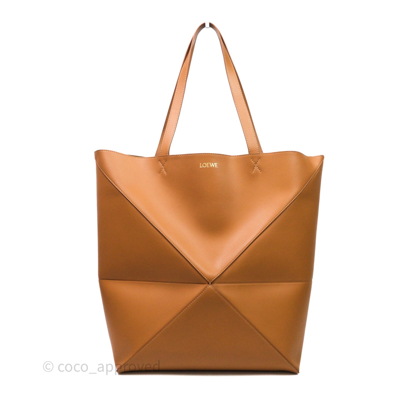 Loewe Puzzle Fold XL Warm Desert Leather Tote Bag