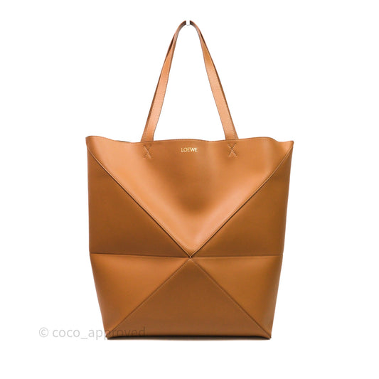 Loewe Puzzle Fold XL Warm Desert Leather Tote Bag