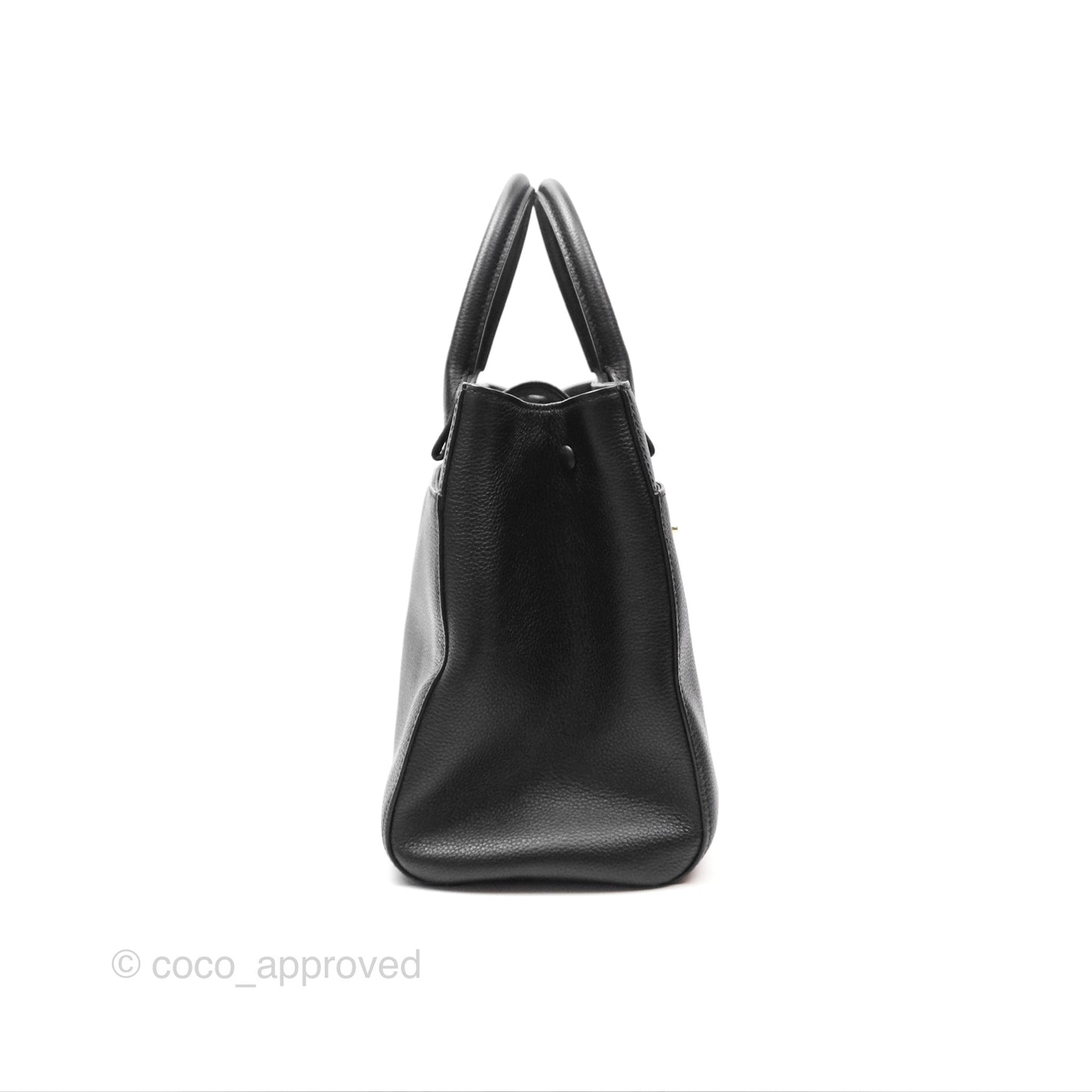 Chanel Small Neo Executive Tote Bag Black Grained Calfskin